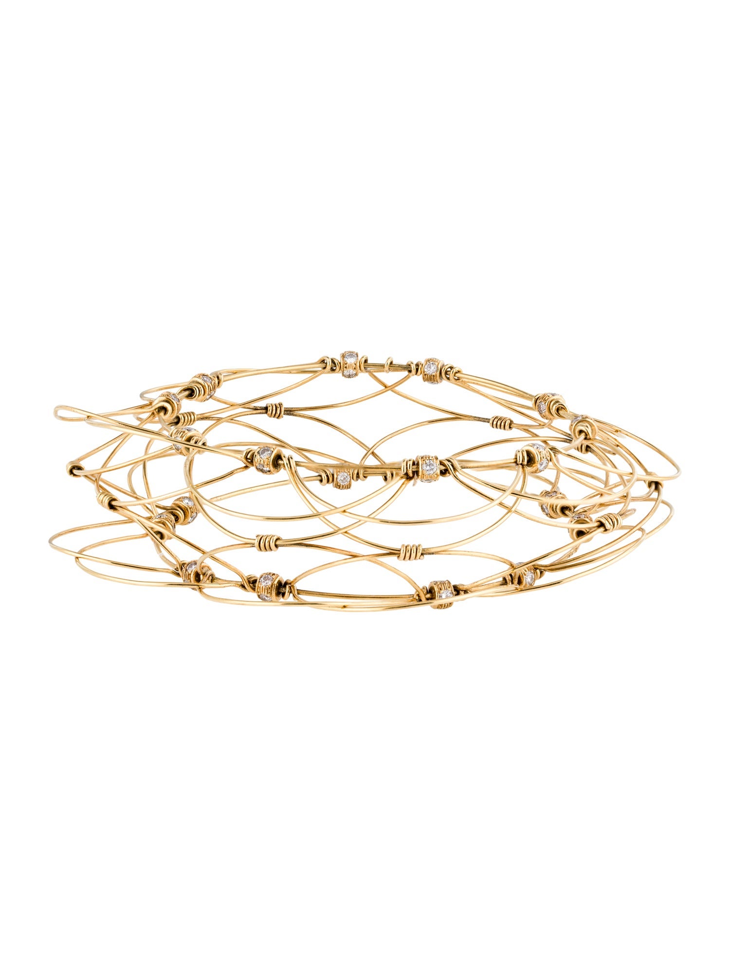 Bracelet 18K 1.20ctw Diamond Flexible Bangle