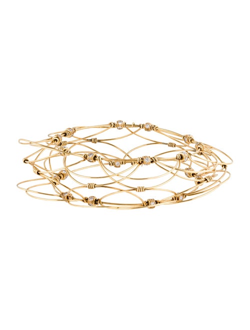 Bracelet 18K 1.20ctw Diamond Flexible Bangle Bracelet