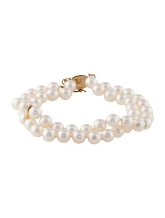 Bracelet 14K Pearl Double-Strand Bracelet