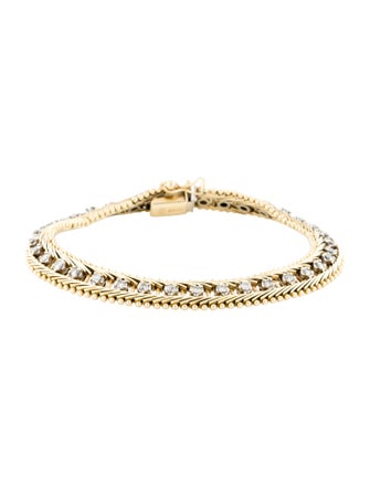 Bracelet 14K Diamond Link Bracelet