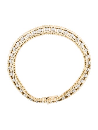 Bracelet 14K Diamond Link Bracelet