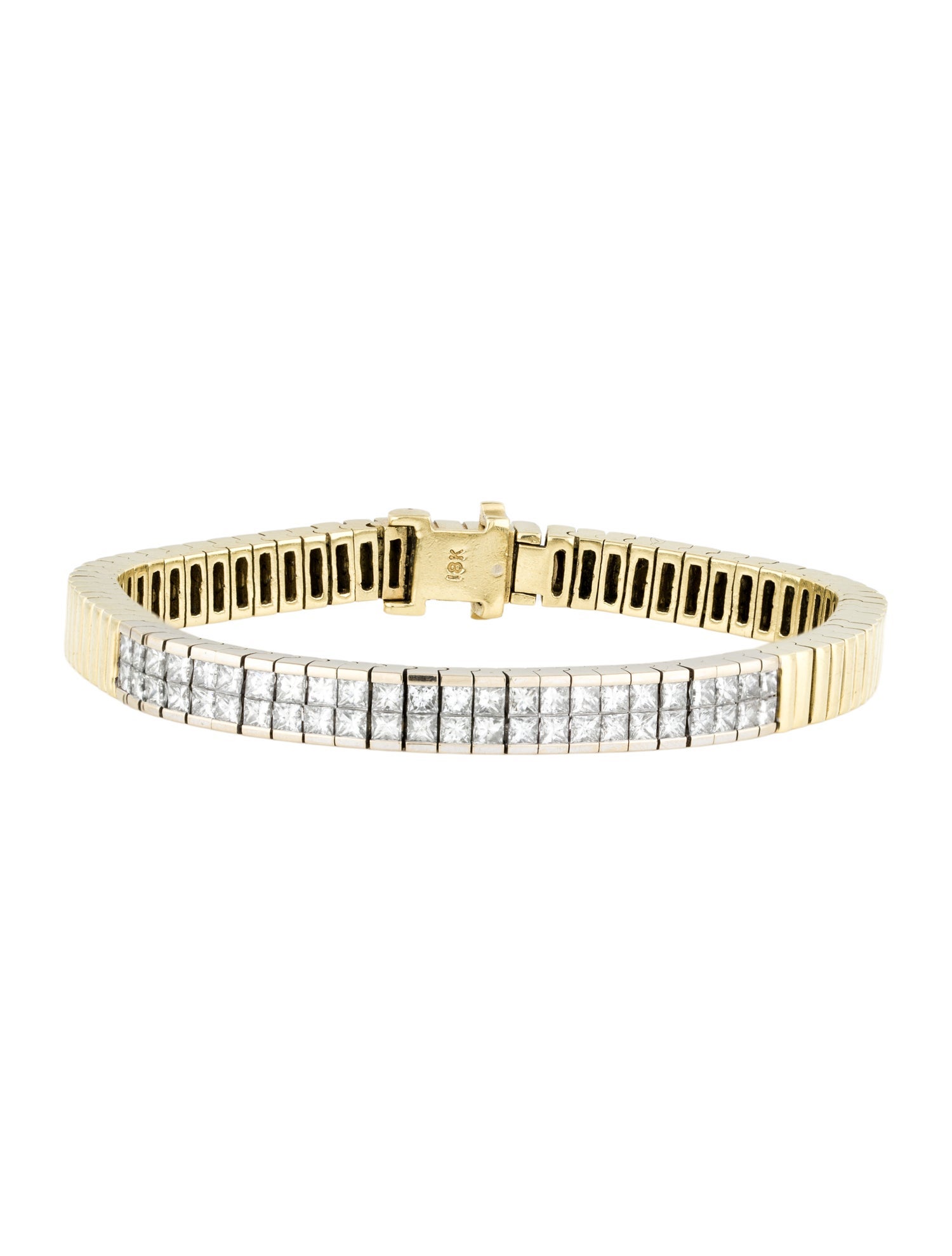 Bracelet 18K 4.39ctw Diamond Link