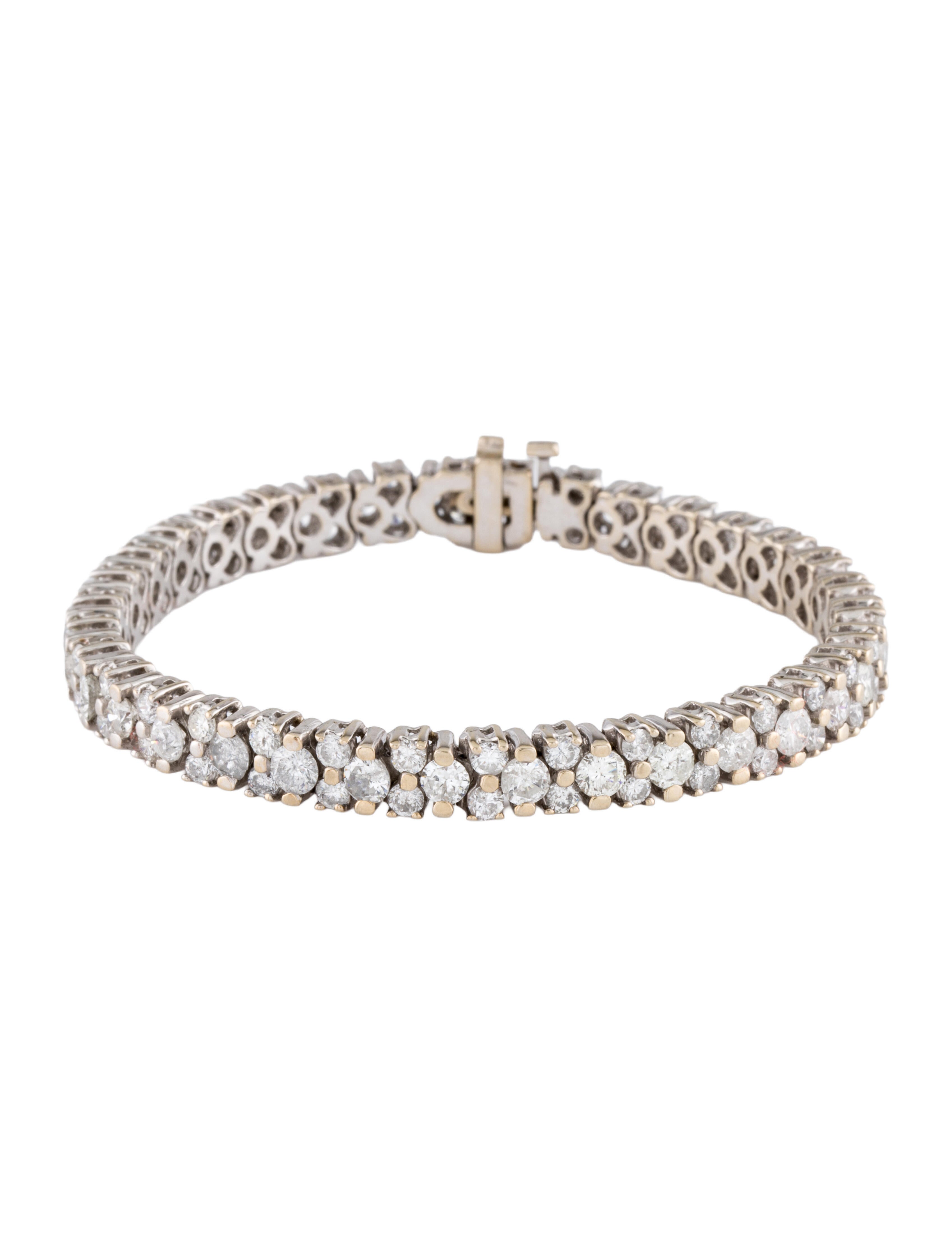 Bracelet 18K 9.92ctw Diamond Link