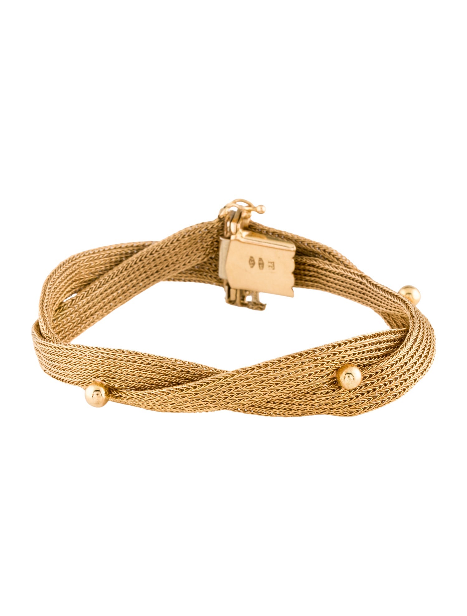 Bracelet 18K Twisted Double Strand