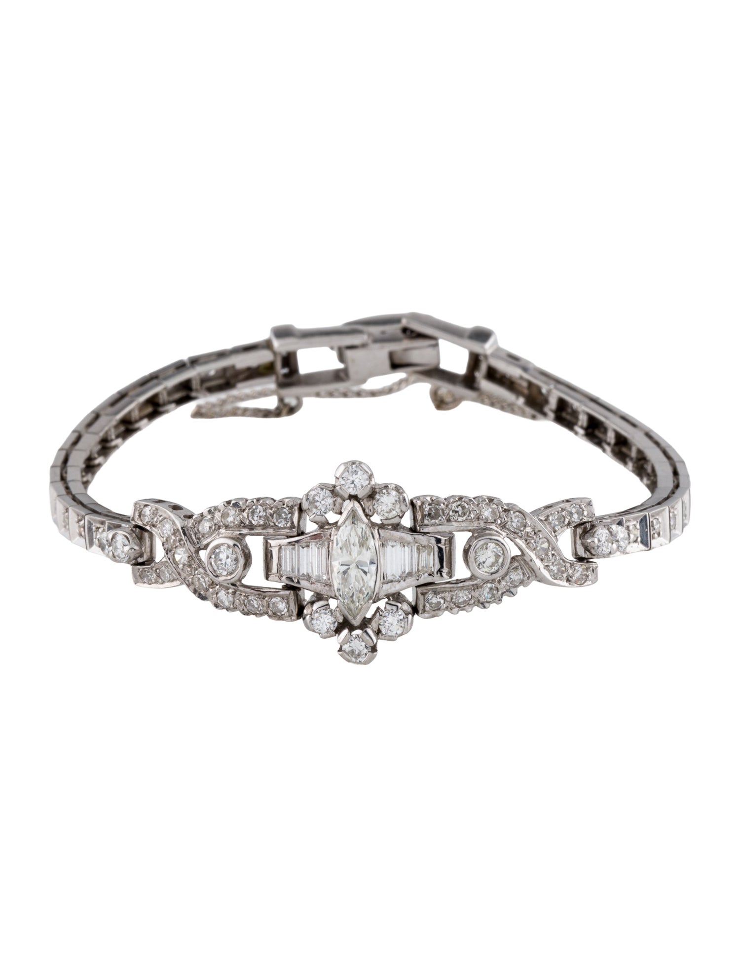 Bracelet 14K 1.86ctw Diamond Link