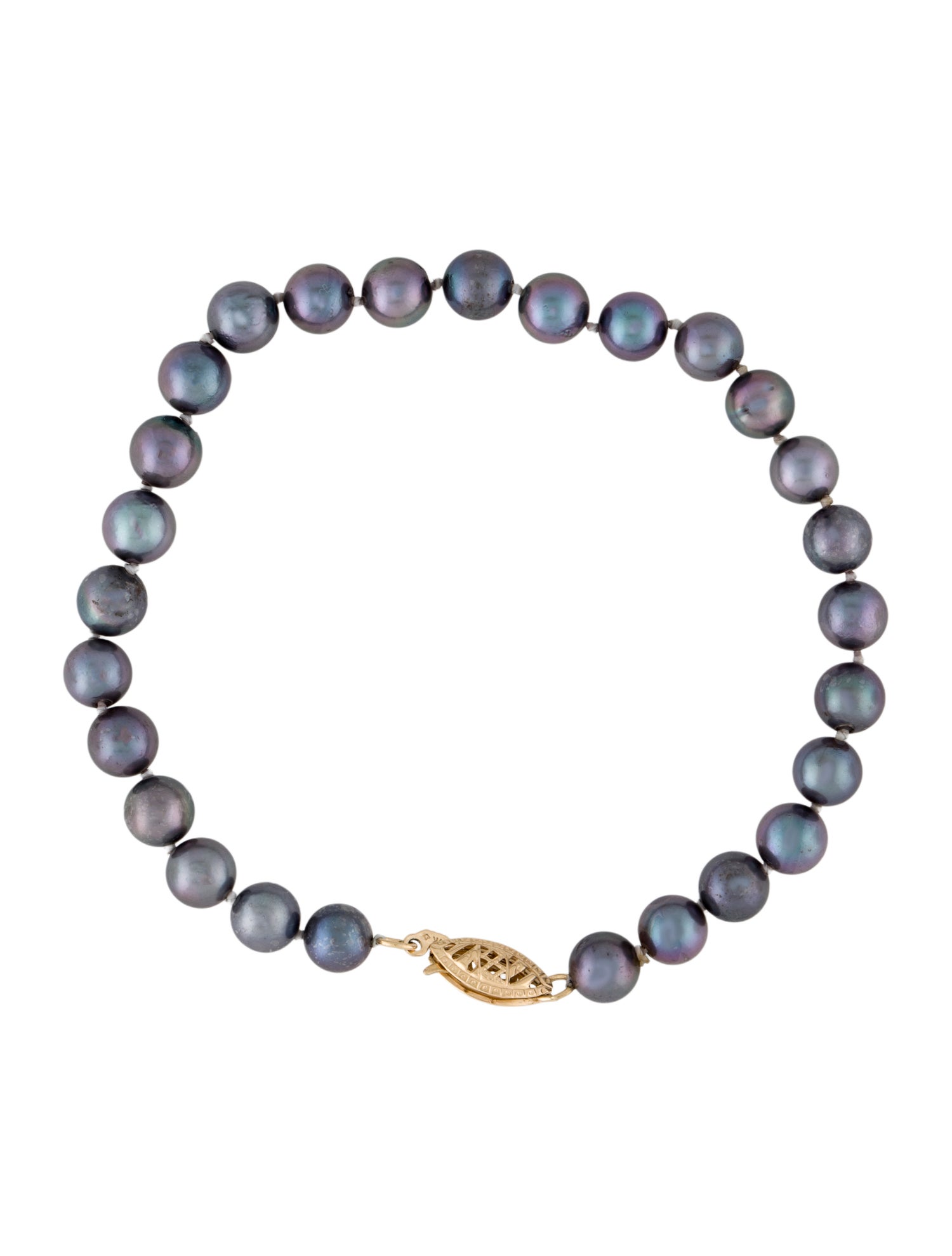 Bracelet 14K Dyed Pearl