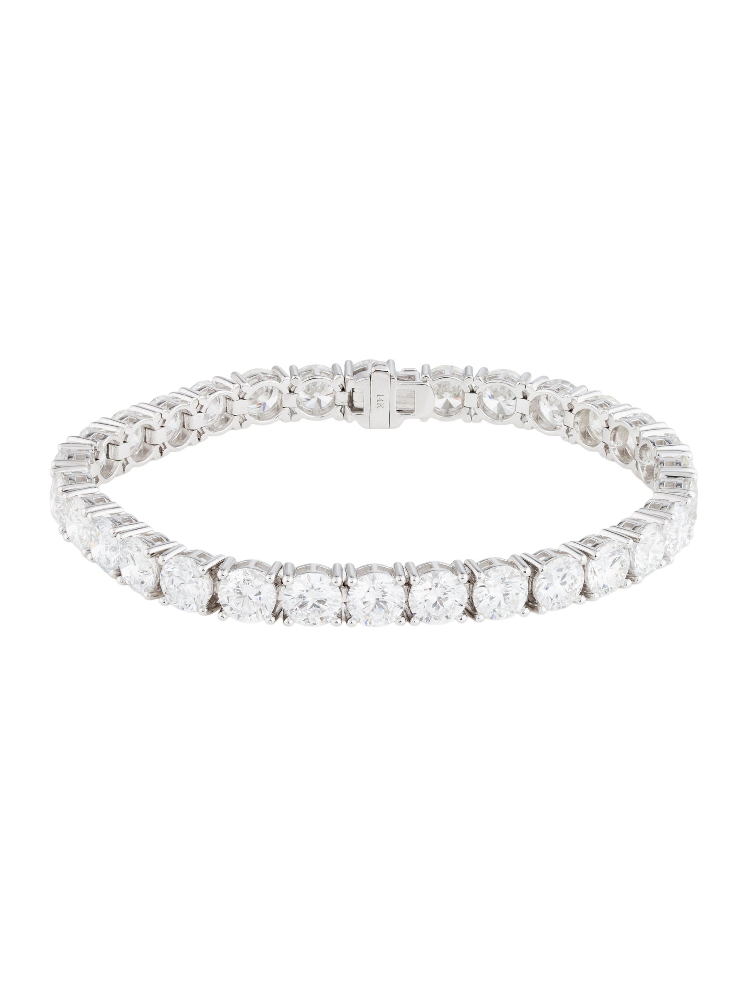 Bracelet 14K 20.00ctw Lab-Grown Diamond Tennis Bracelet