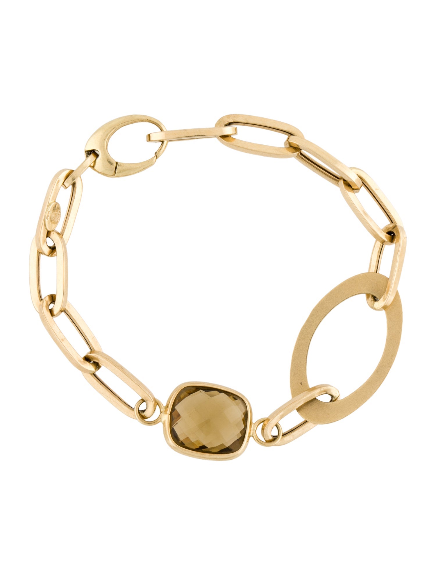 Bracelet 14K Smoky Quartz Link