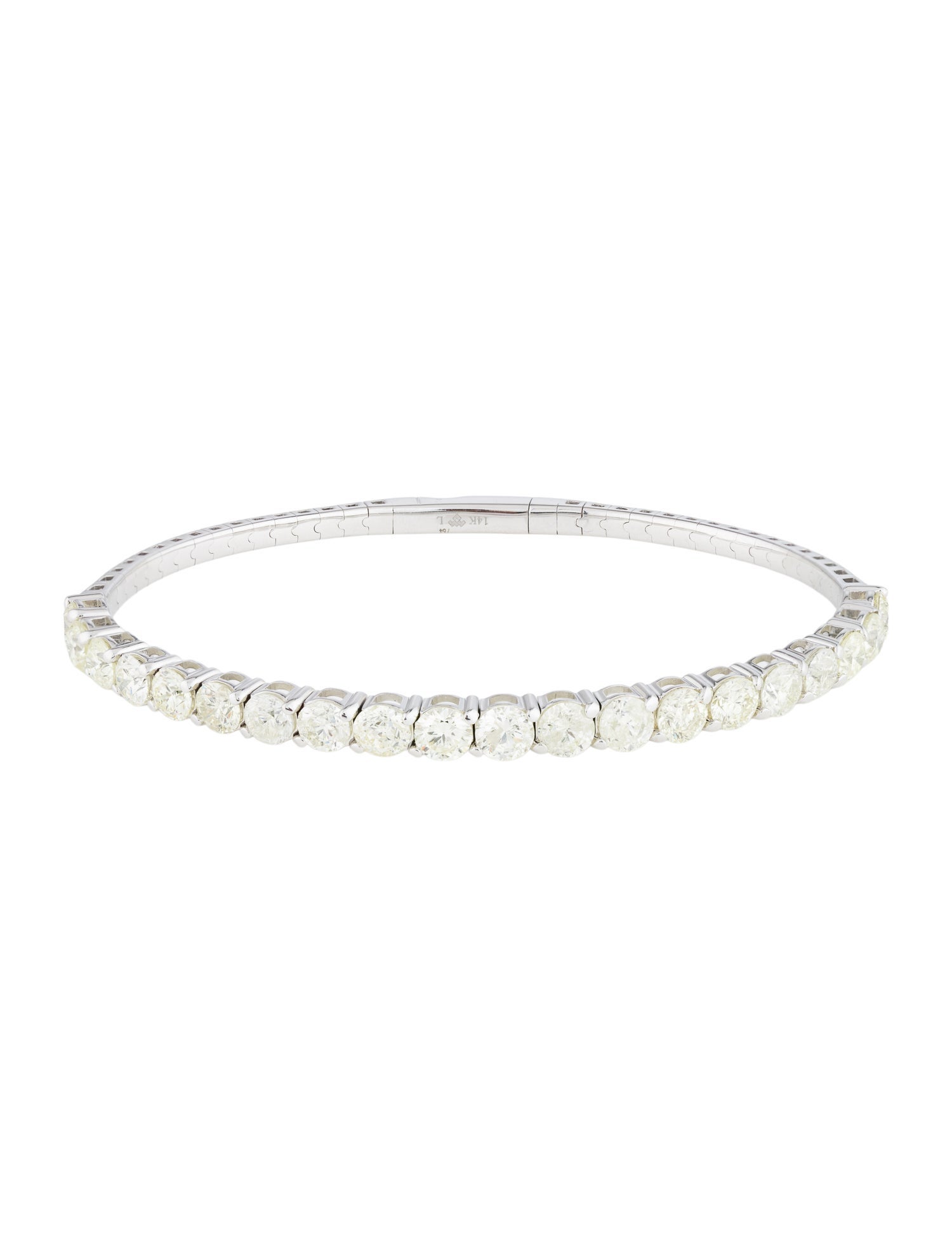 Bracelet 14K 7.60ctw Diamond Flex Bangle Bracelet