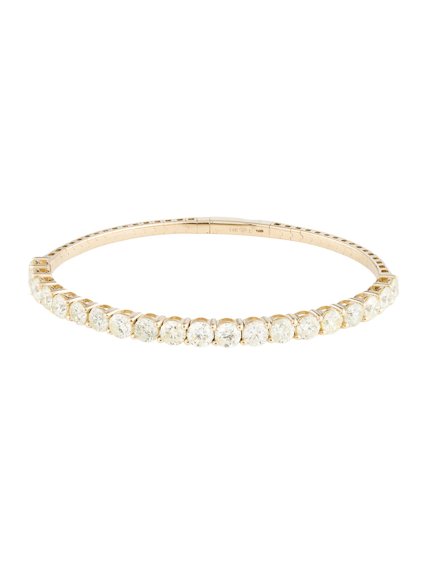Bracelet 14K 7.60ctw Diamond Flex Bangle Bracelet