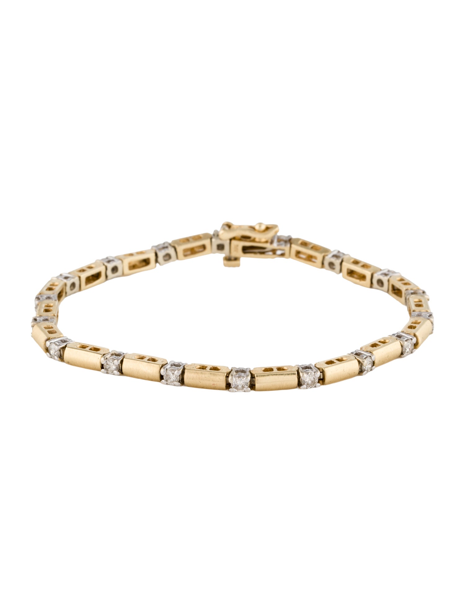 Bracelet 14K Diamond Station