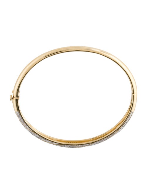 Bracelet 14K 1.0ctw Diamond Hinged Bangle