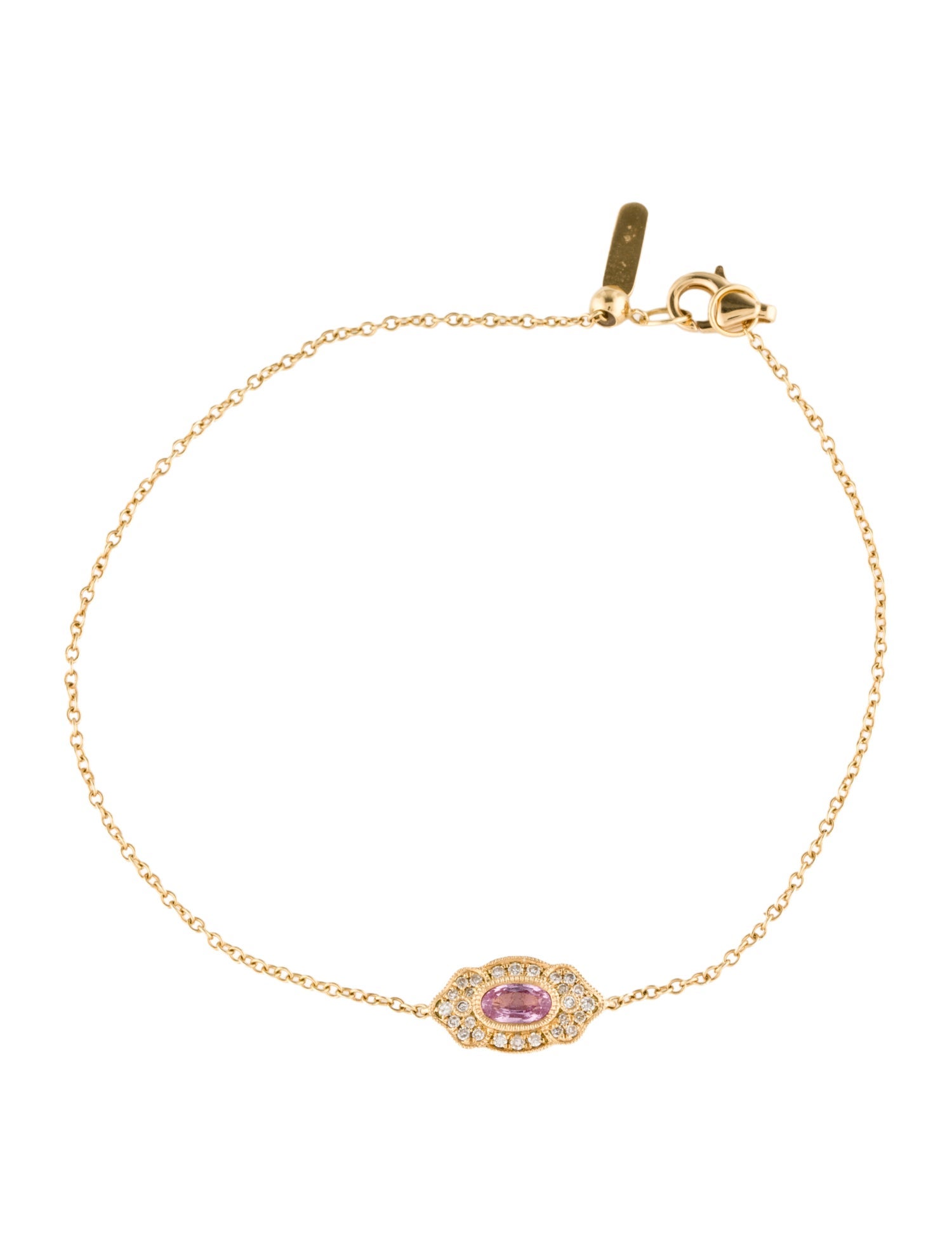 Bracelet 18K Sapphire & Diamond Link