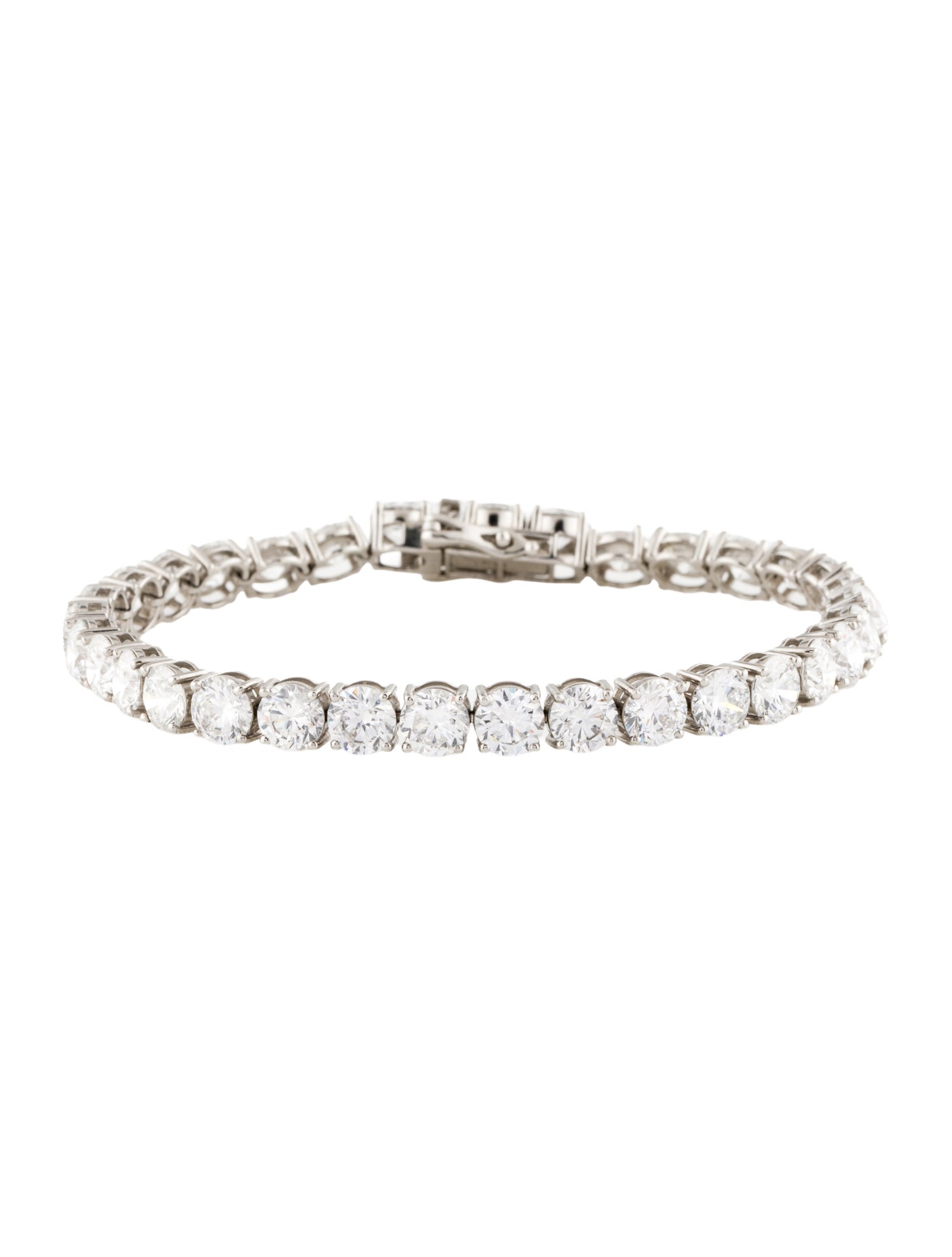 Bracelet Platinum 14.16ctw Lab-Grown Diamond Tennis