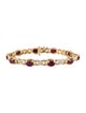 Bracelet 14K 9.24ctw Ruby & Diamond Link Bracelet