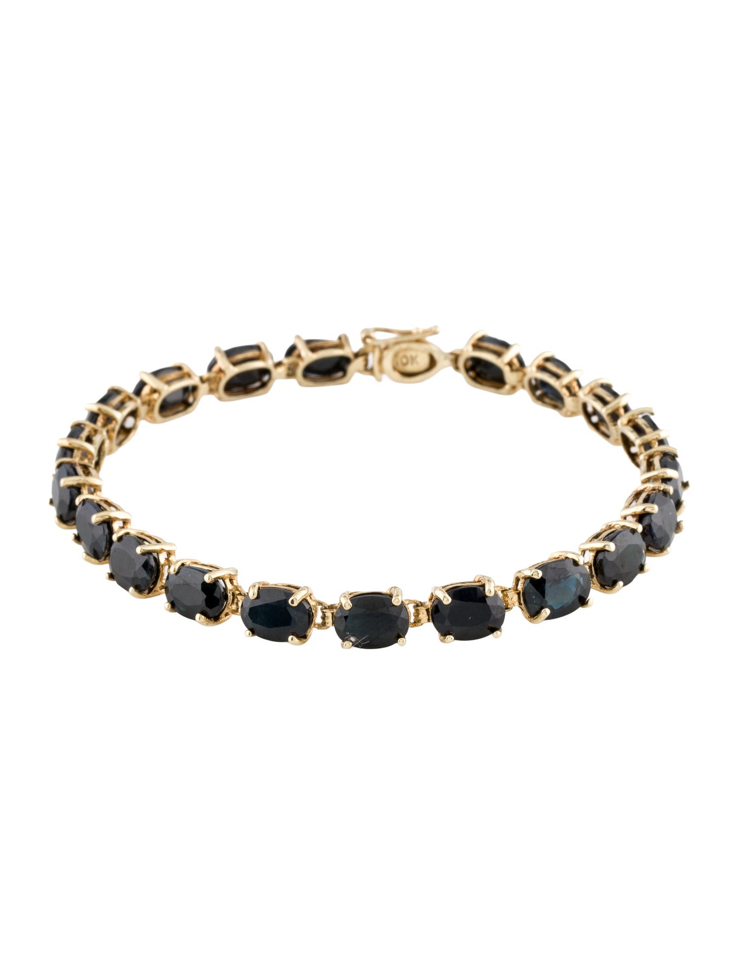 Bracelet 10K 16.76ctw Sapphire Tennis