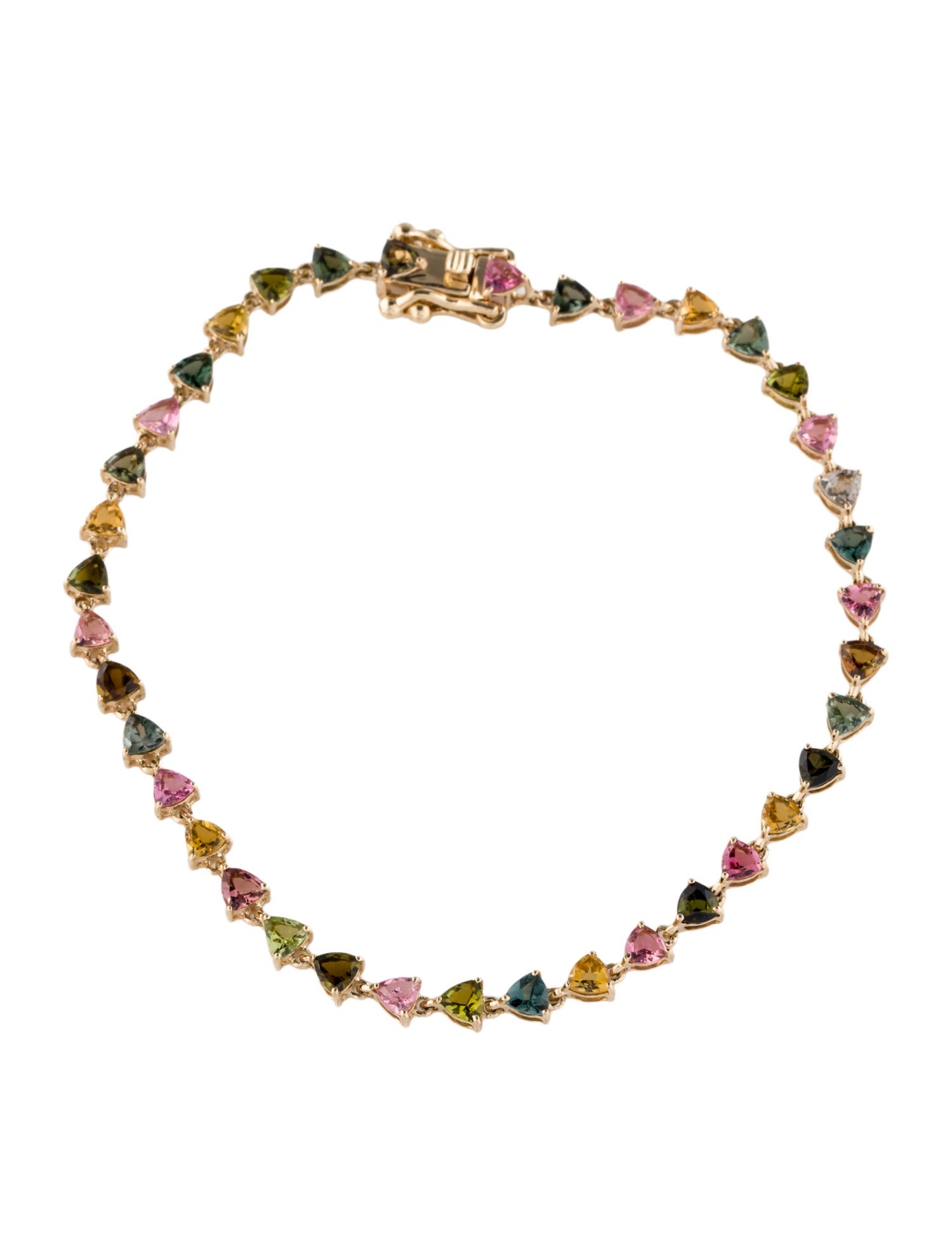 Bracelet 14K Tourmaline Link Bracelet