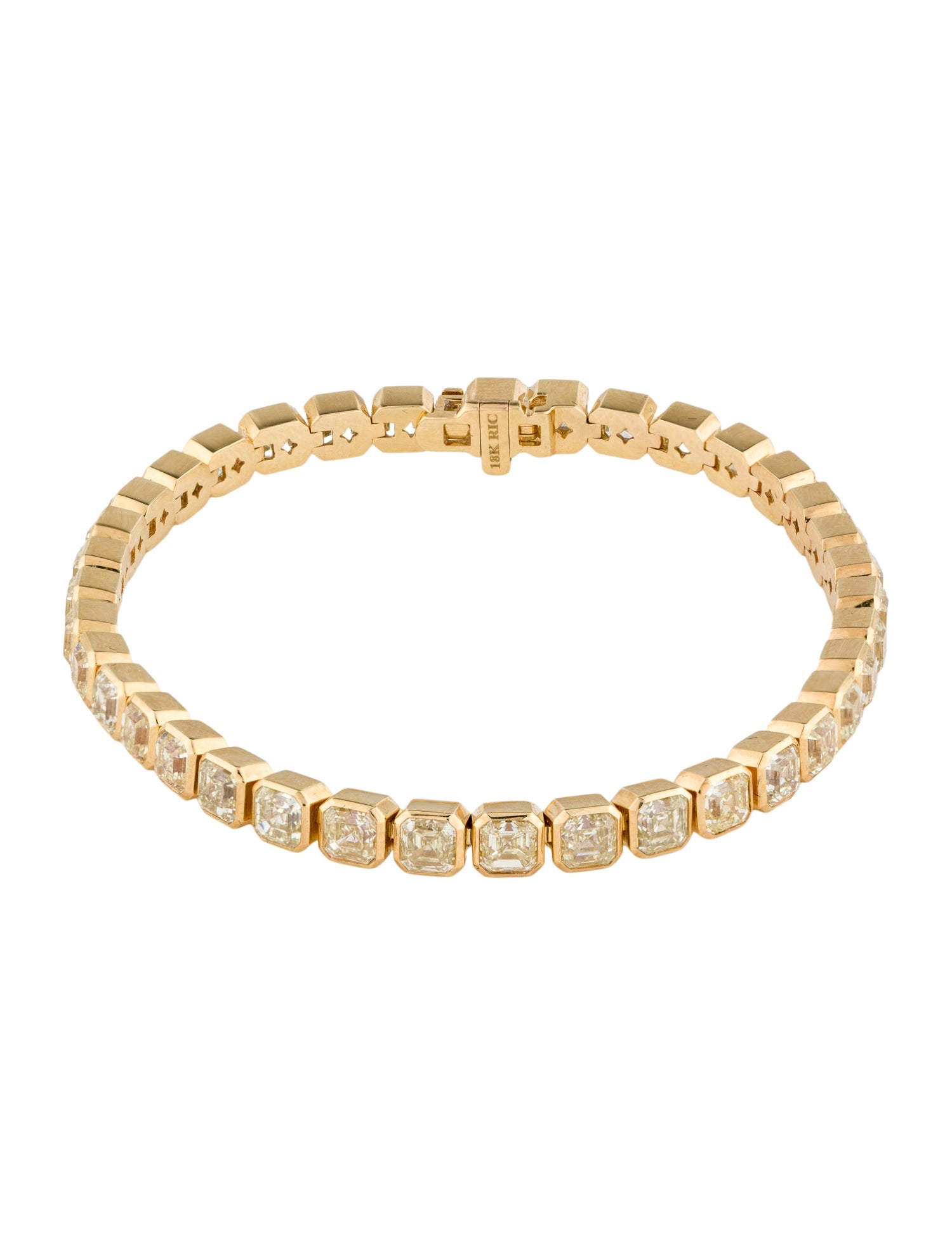 Bracelet 18K 15.41ctw Diamond Tennis Bracelet