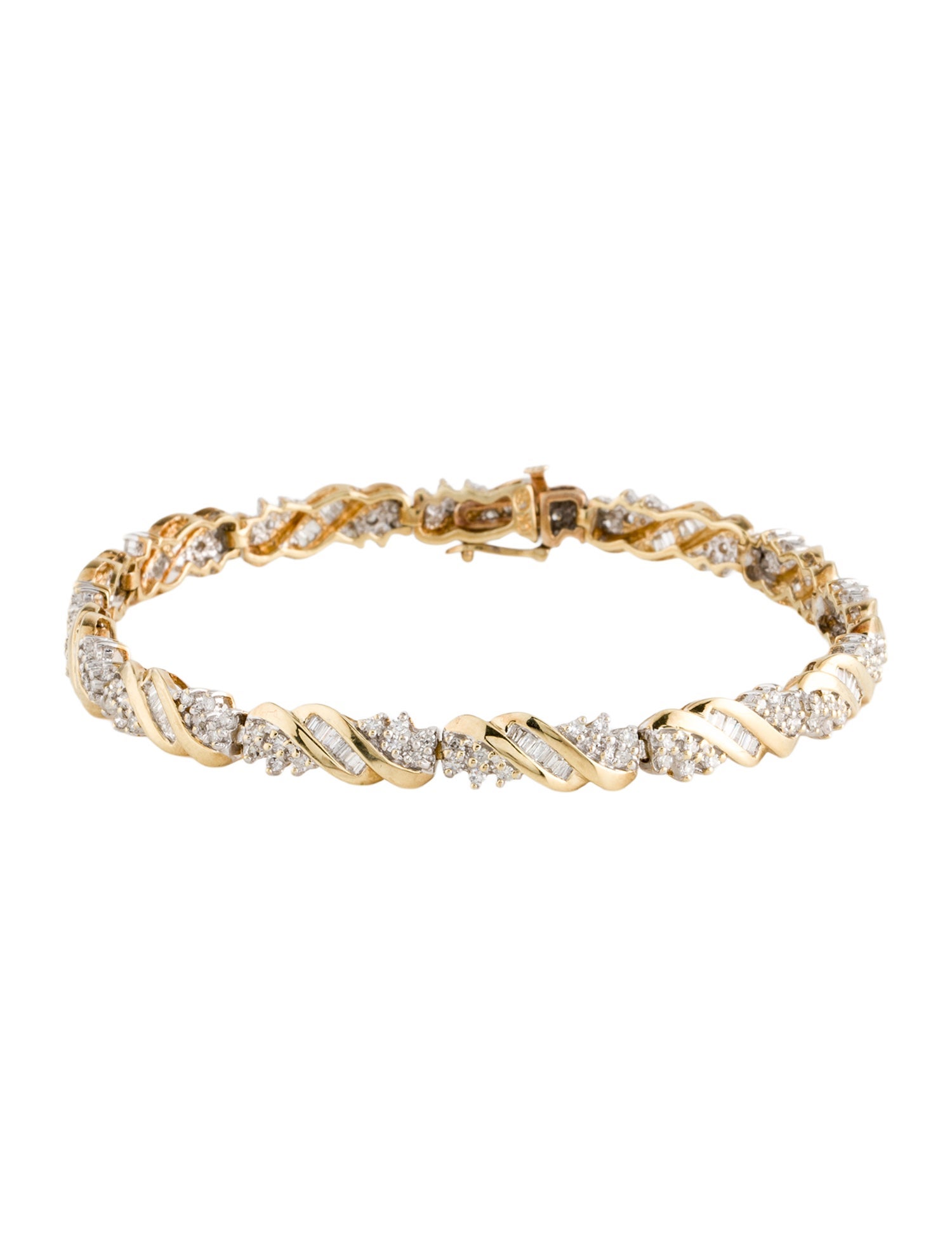 Bracelet 10K 2.21ctw Diamond Link