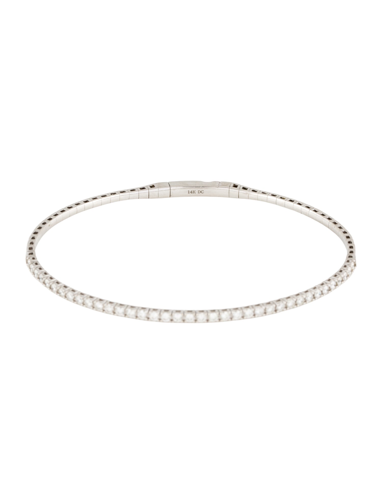 Bracelet 14K Diamond Flexible Bangle