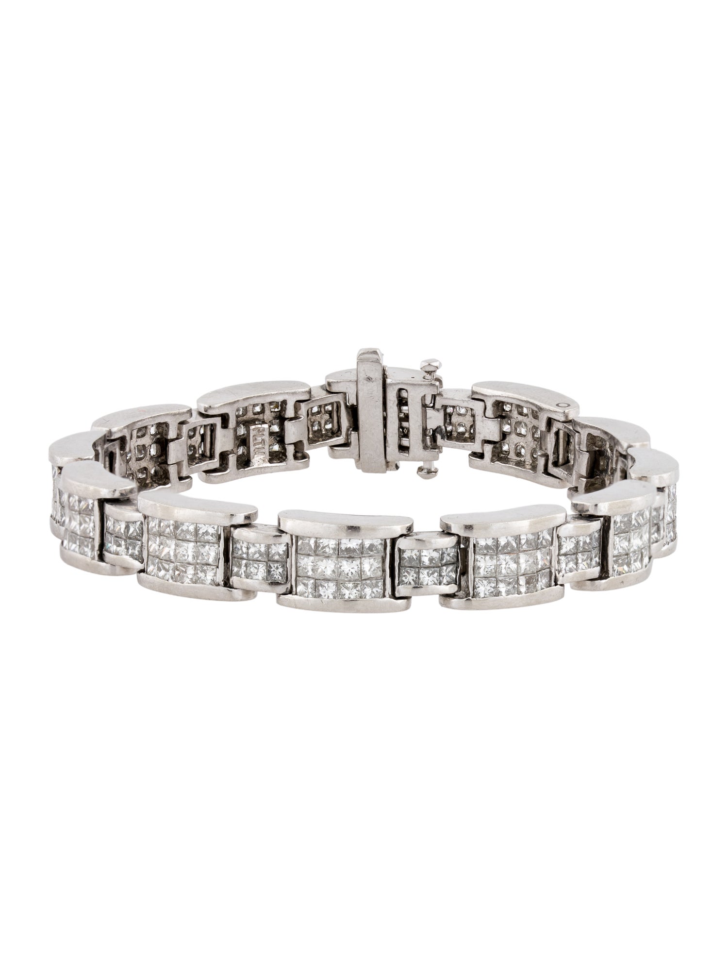 Bracelet Platinum 9.72ctw Diamond Link