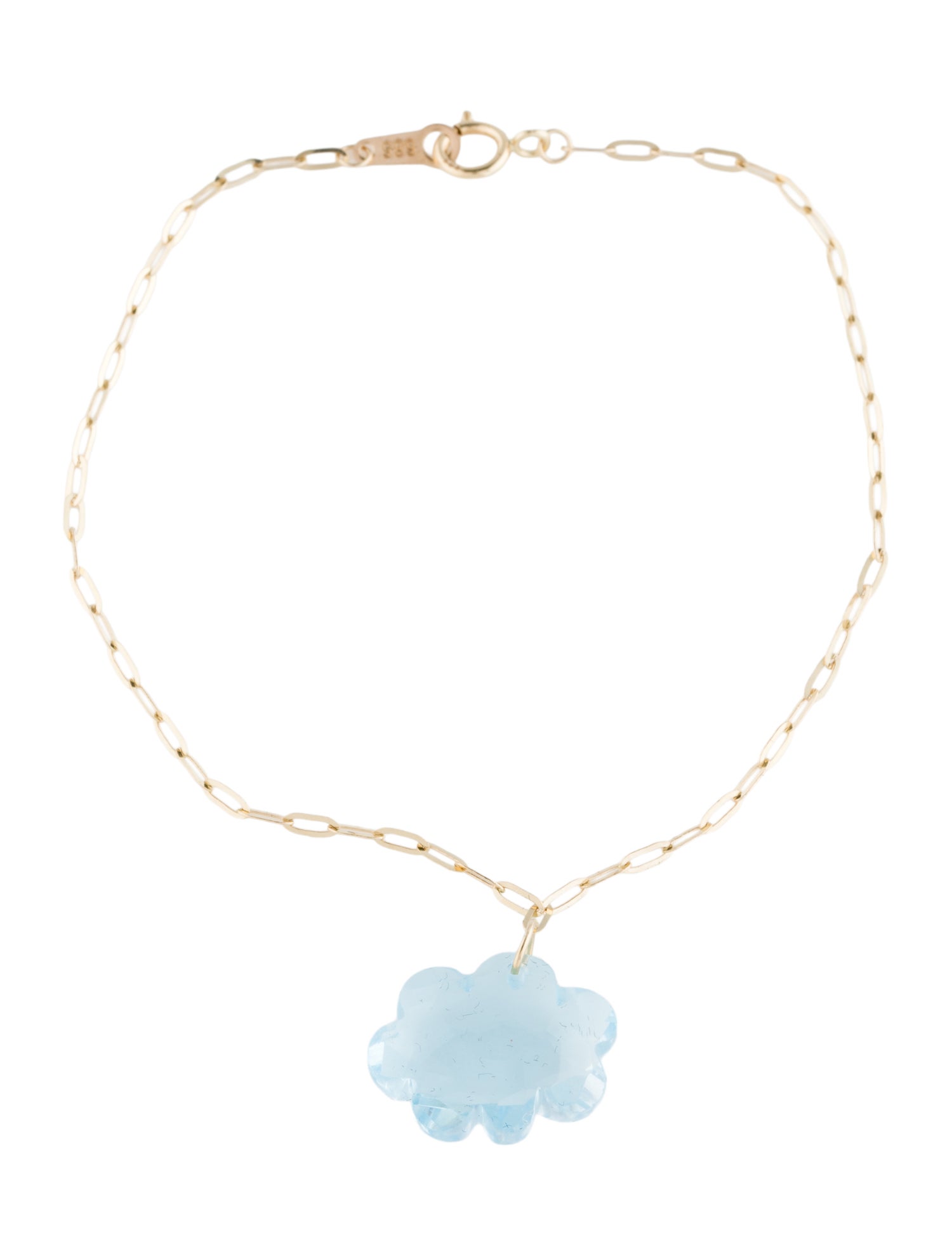 Bracelet 14K Topaz Cloud Charm