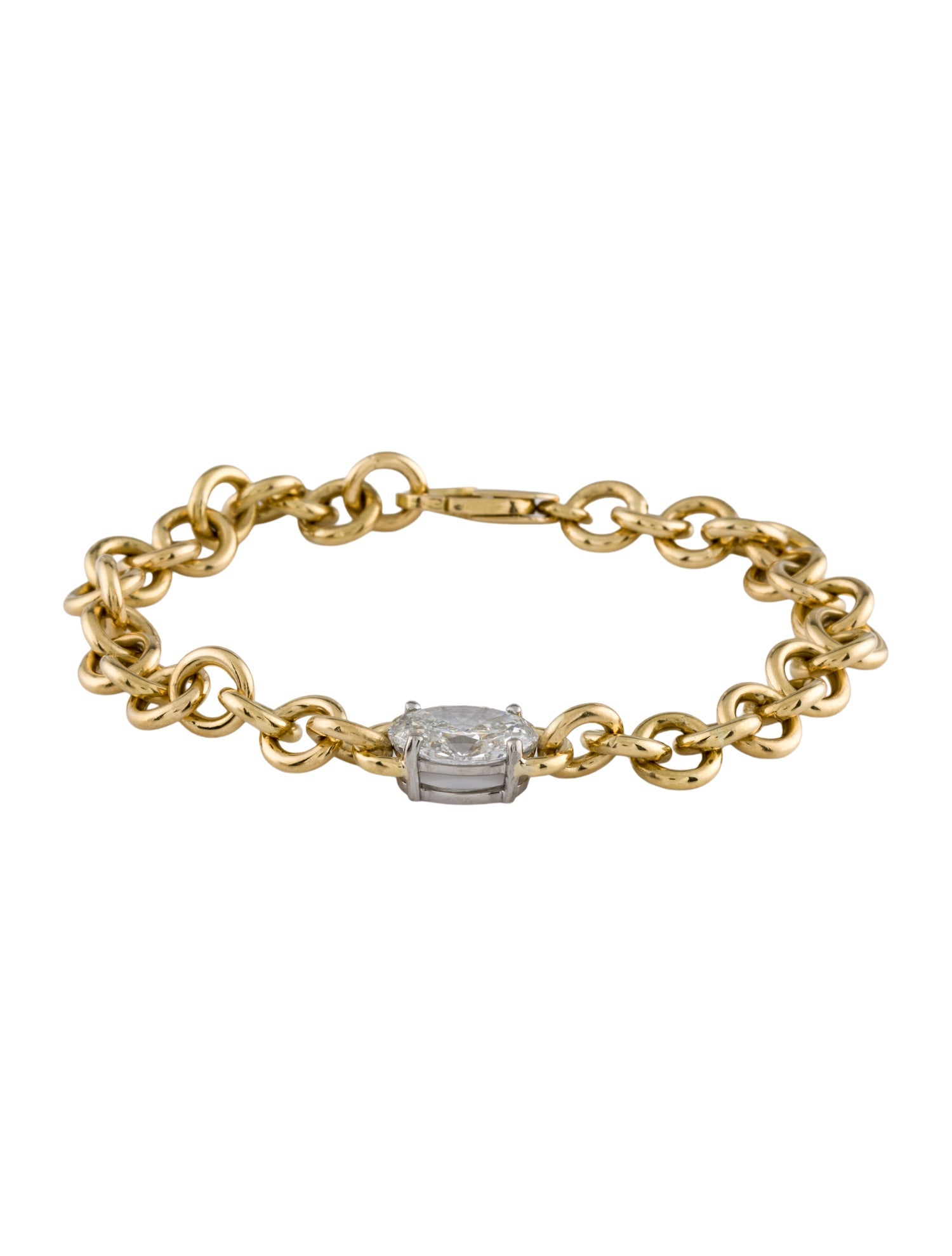 Bracelet Lab-Grown 3.02ct Diamond Station