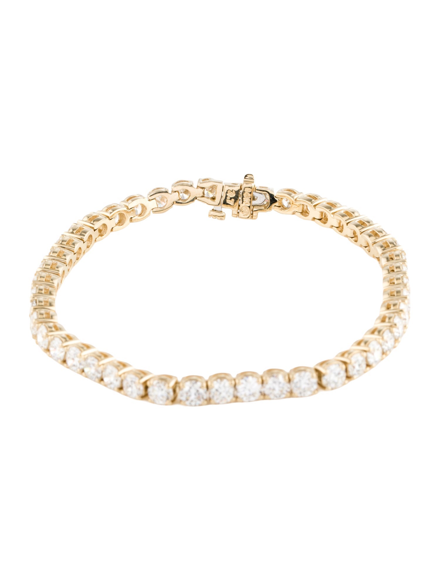 Bracelet 14K 8.10ctw Lab-Grown Diamond Tennis