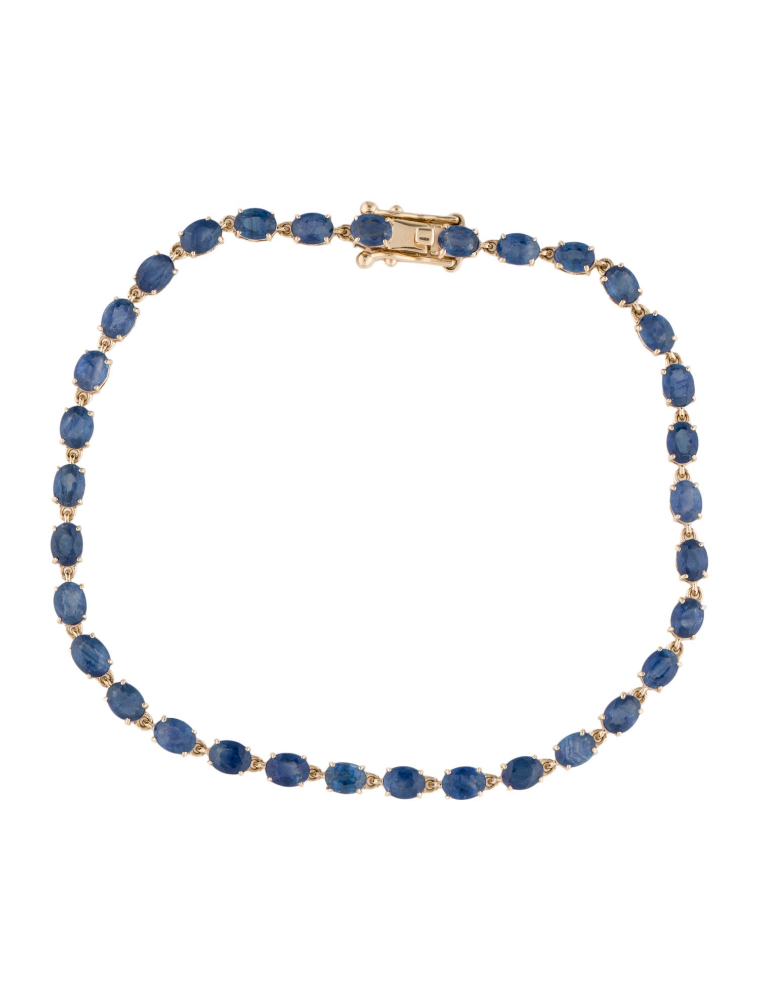 Bracelet 14K 5.24ctw Sapphire Link Bracelet