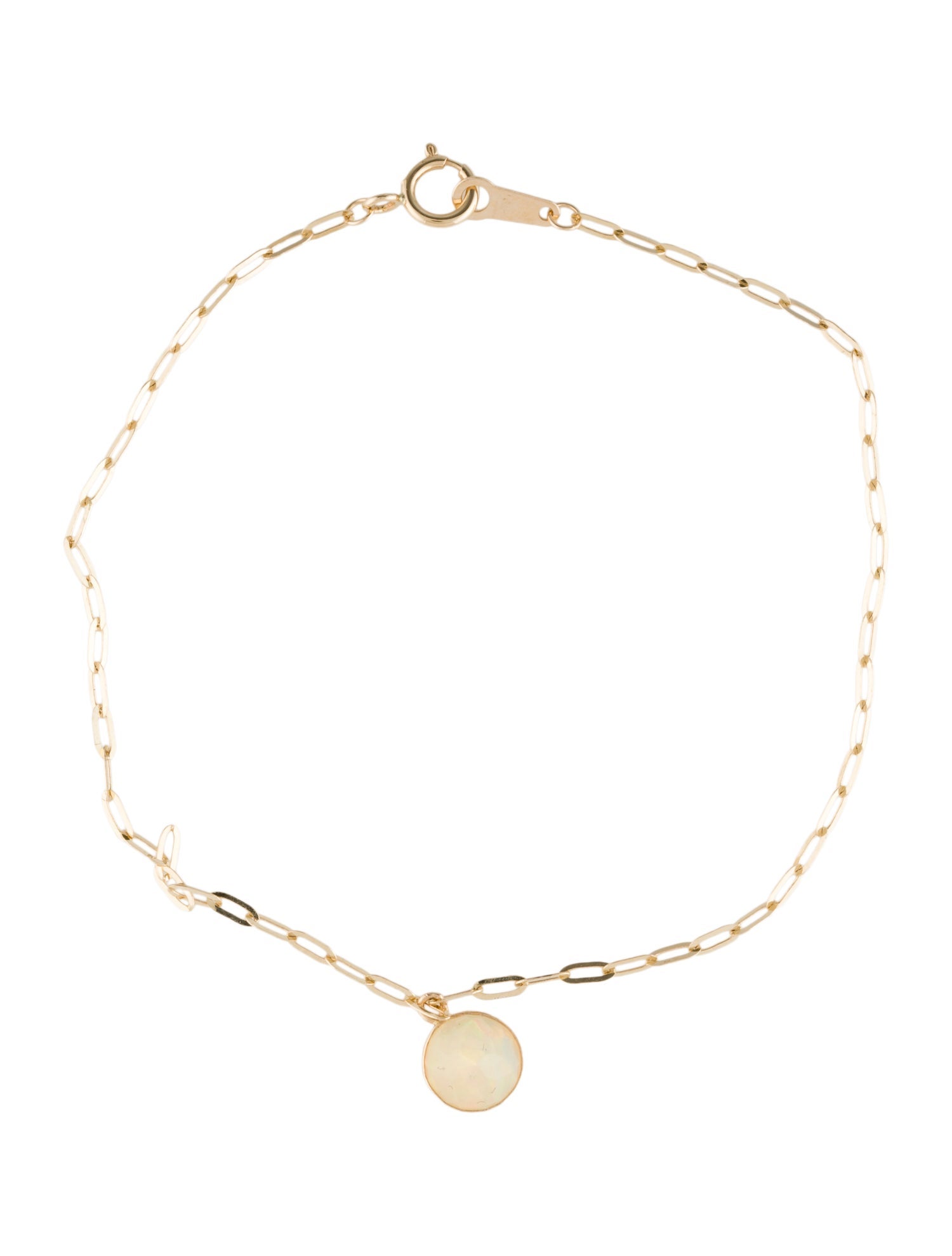 Bracelet 14K Opal Charm Bracelet