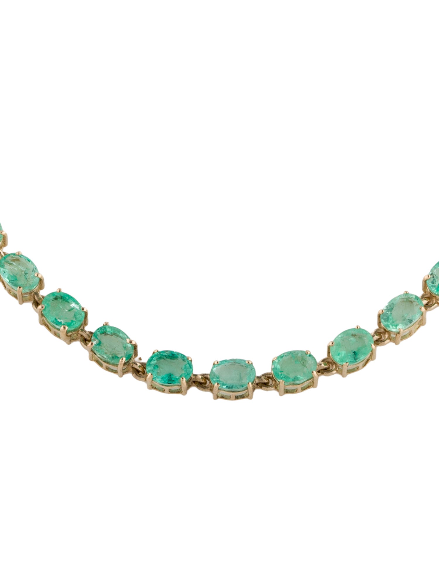 Bracelet 14K 3.56ct Emerald Link