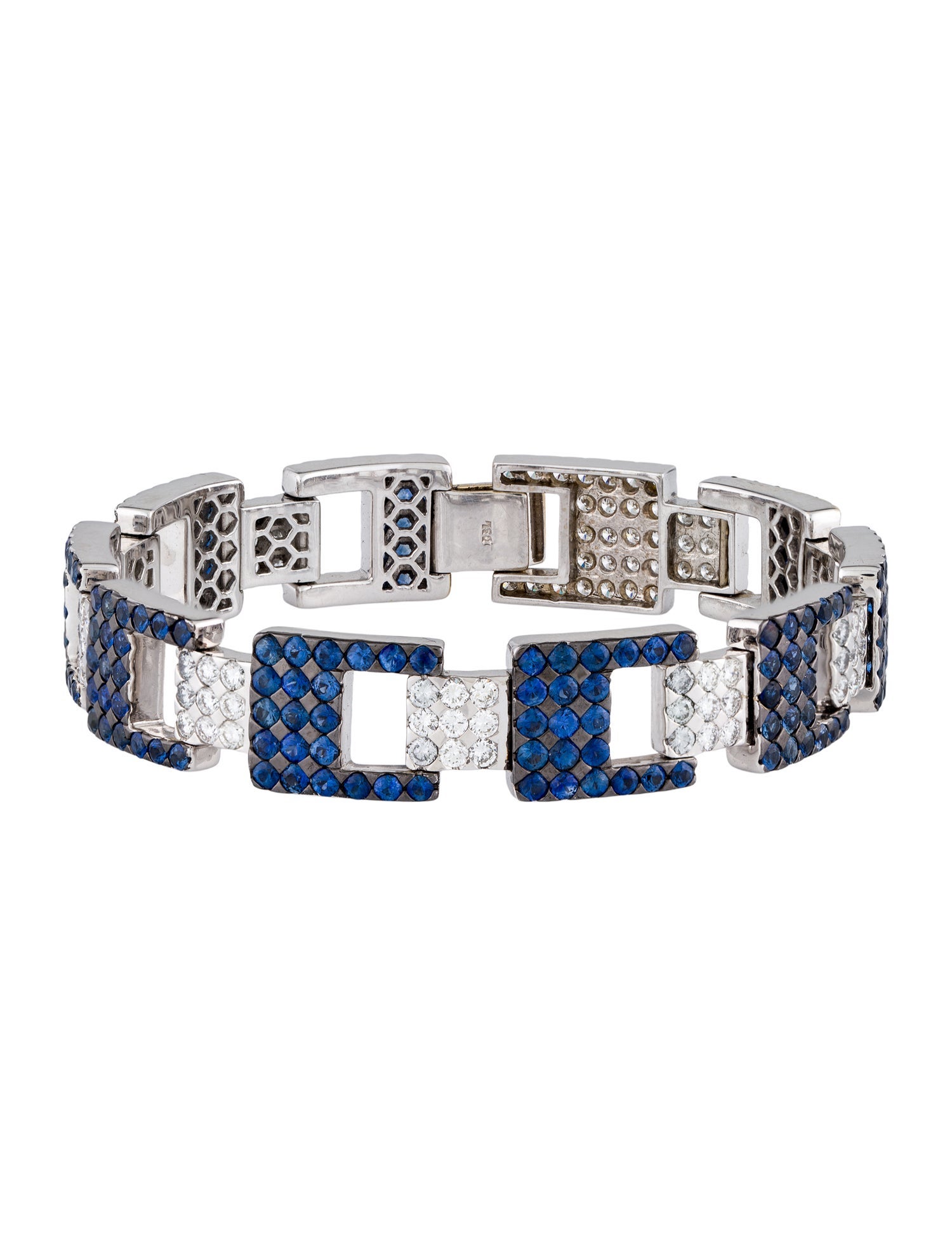 Bracelet 18K 9.26ct Sapphire & Diamond