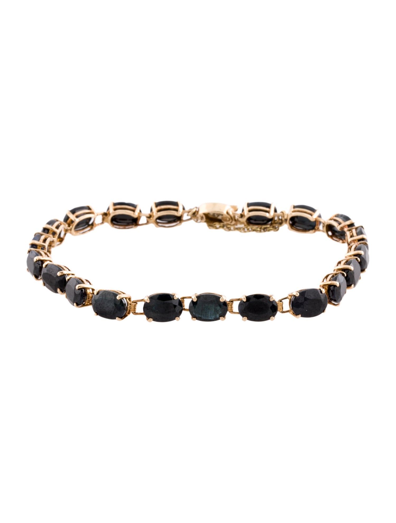 Bracelet 10K 22.37ctw Sapphire Tennis