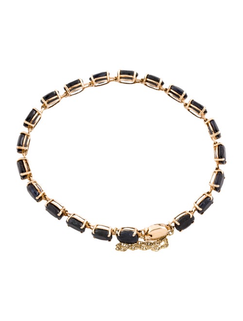 Bracelet 10K 22.37ctw Sapphire Tennis Bracelet