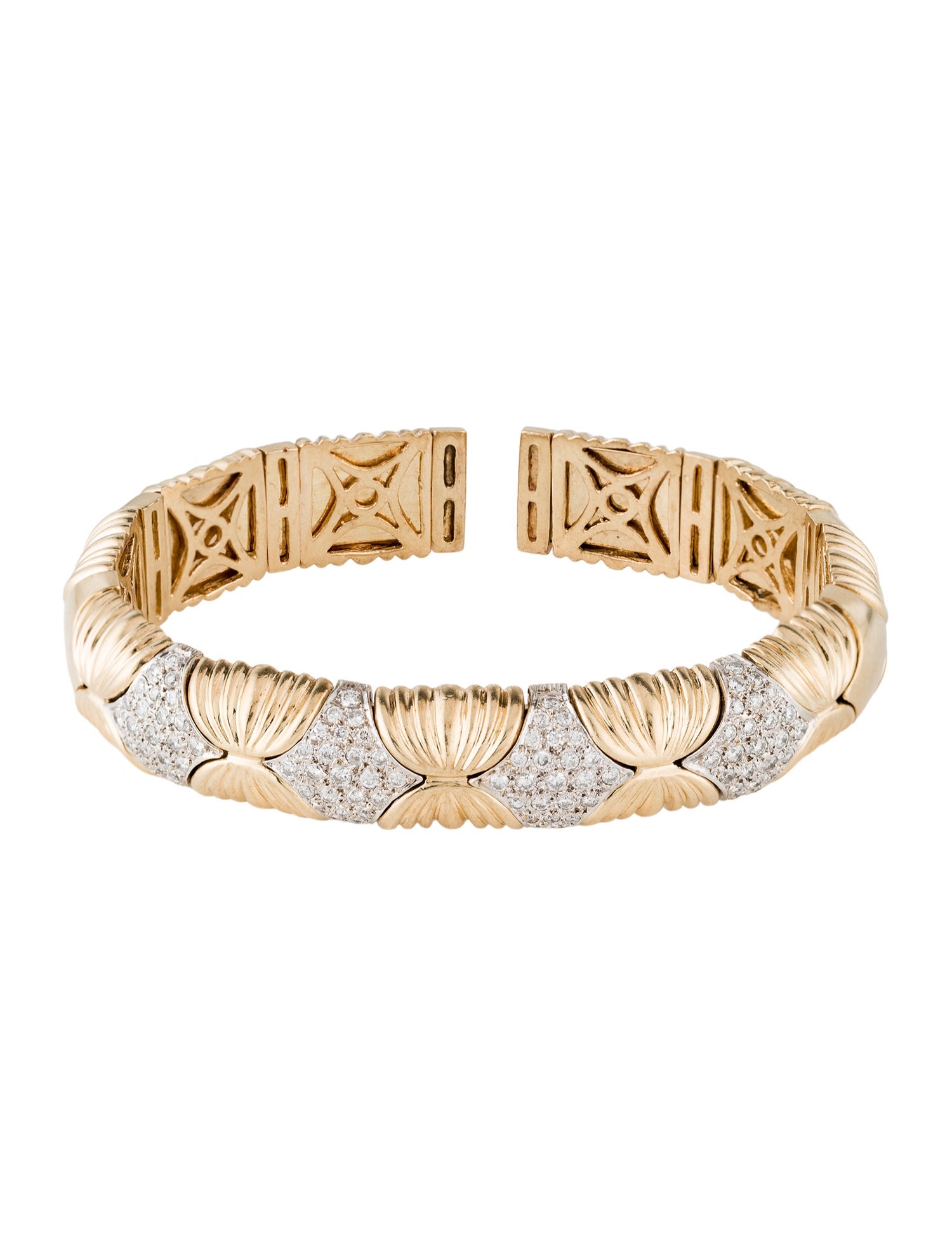 Bracelet 14K 1.04ctw Diamond Cuff