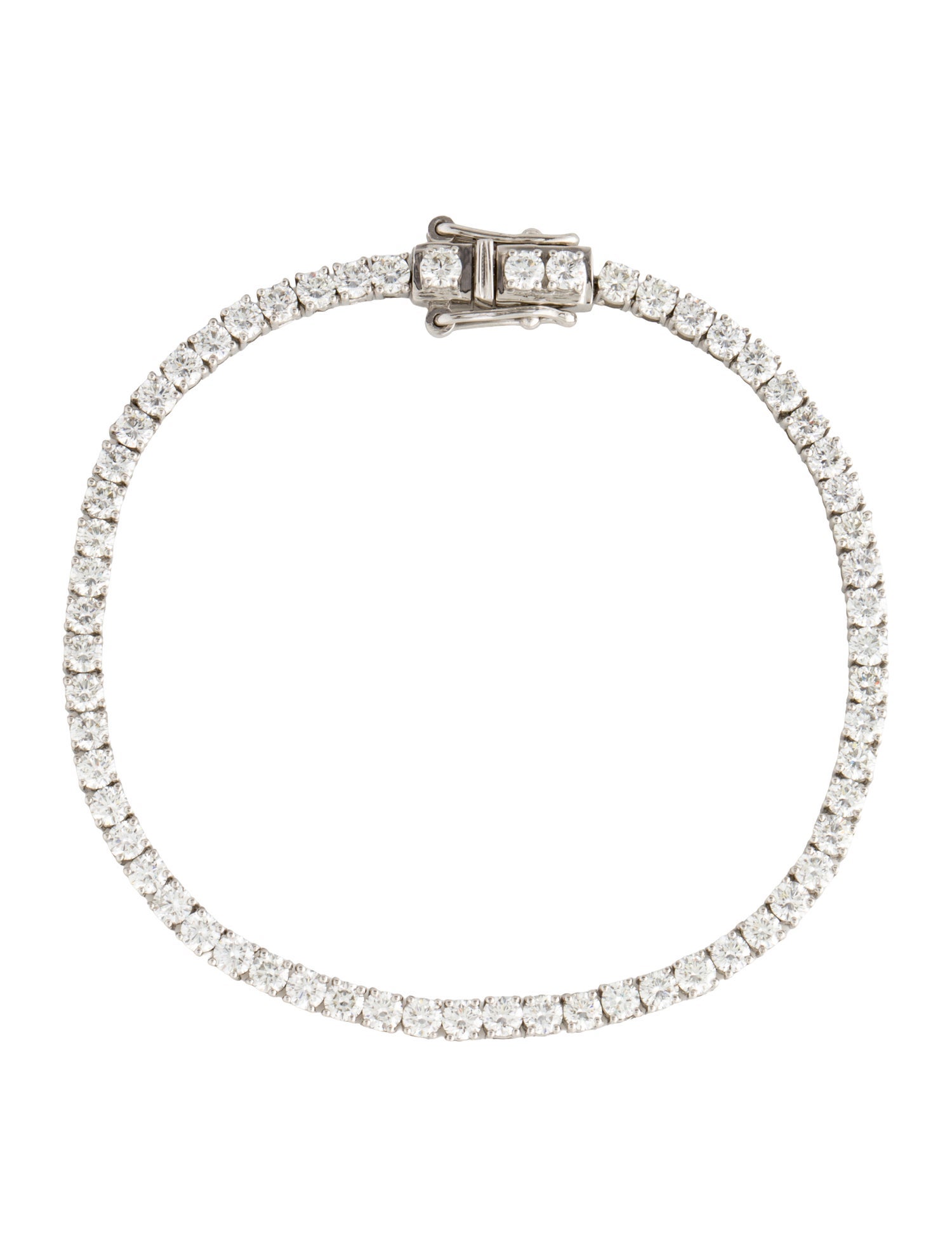 Bracelet Platinum 4.18ctw Diamond Tennis
