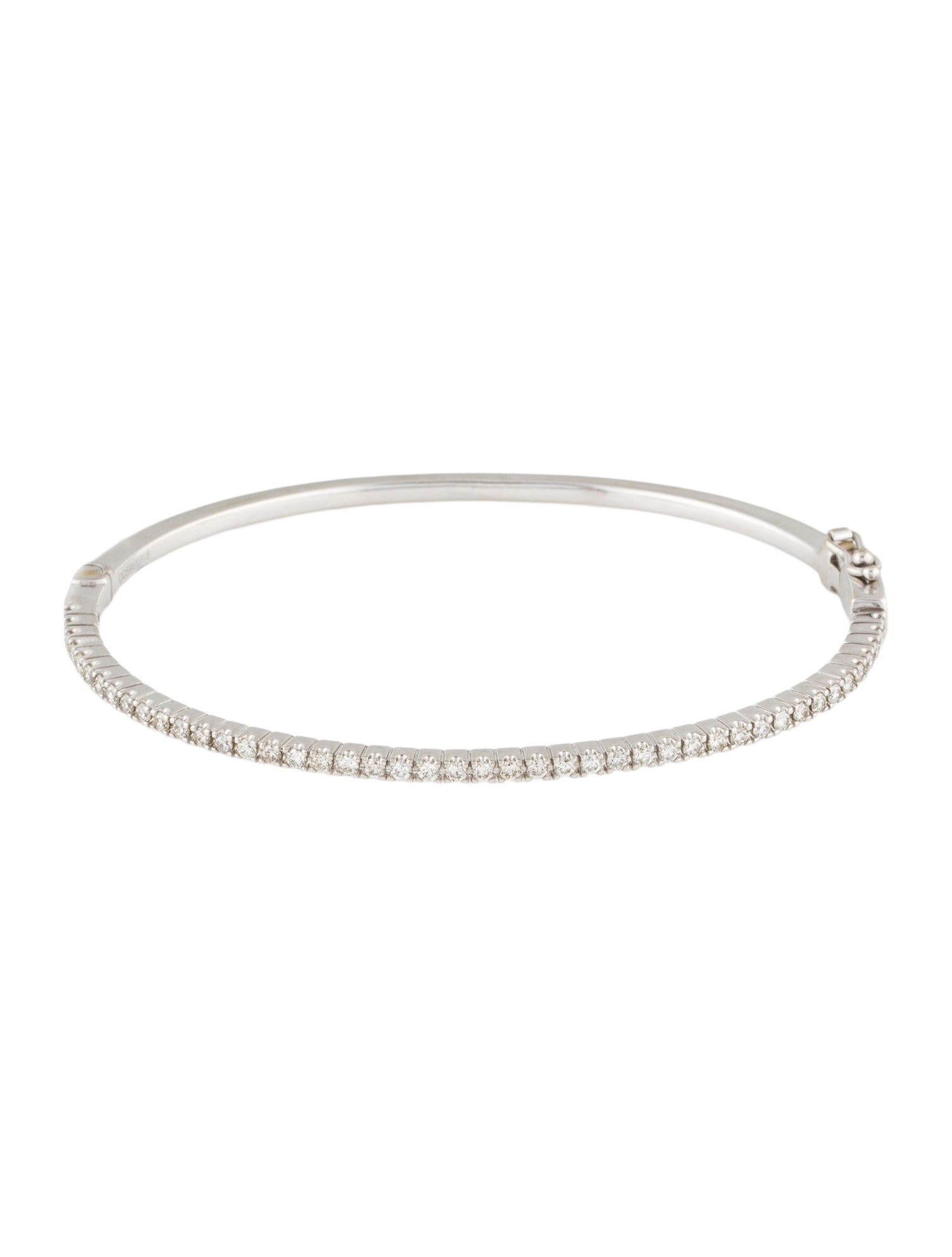 Bracelet 18K Diamond Hinged Bangle