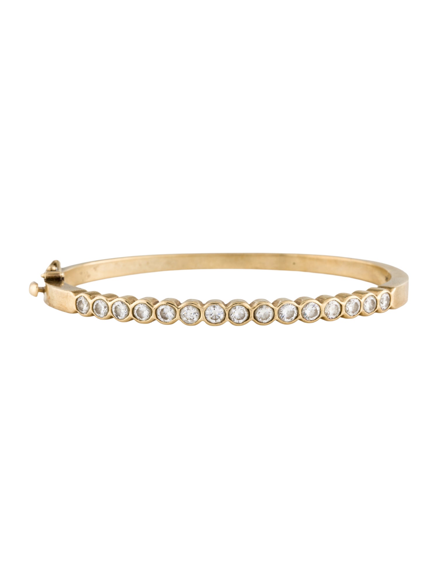Bracelet 14K 2.25ctw Diamond Hinged Bangle