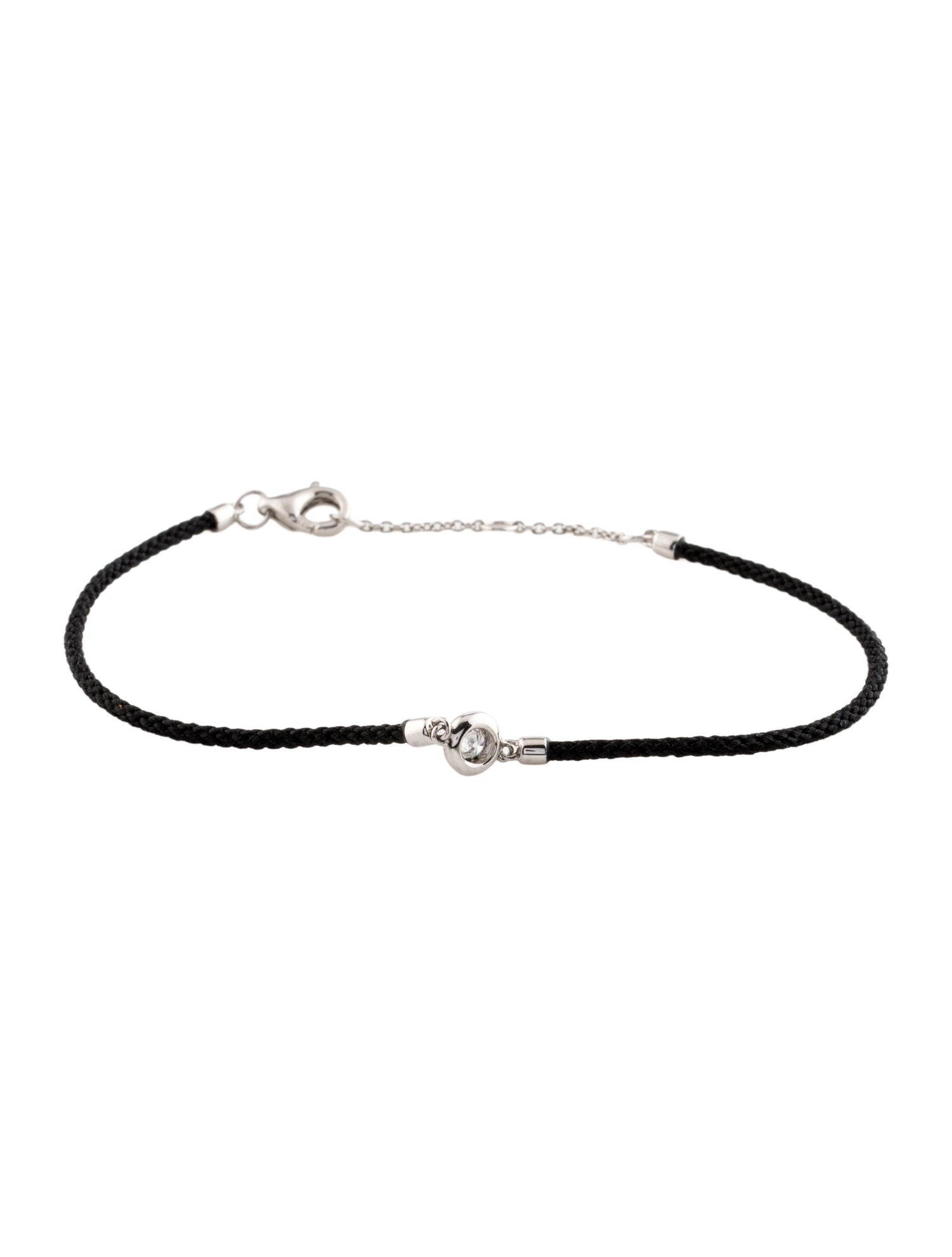 Bracelet 14K Diamond Cord Station