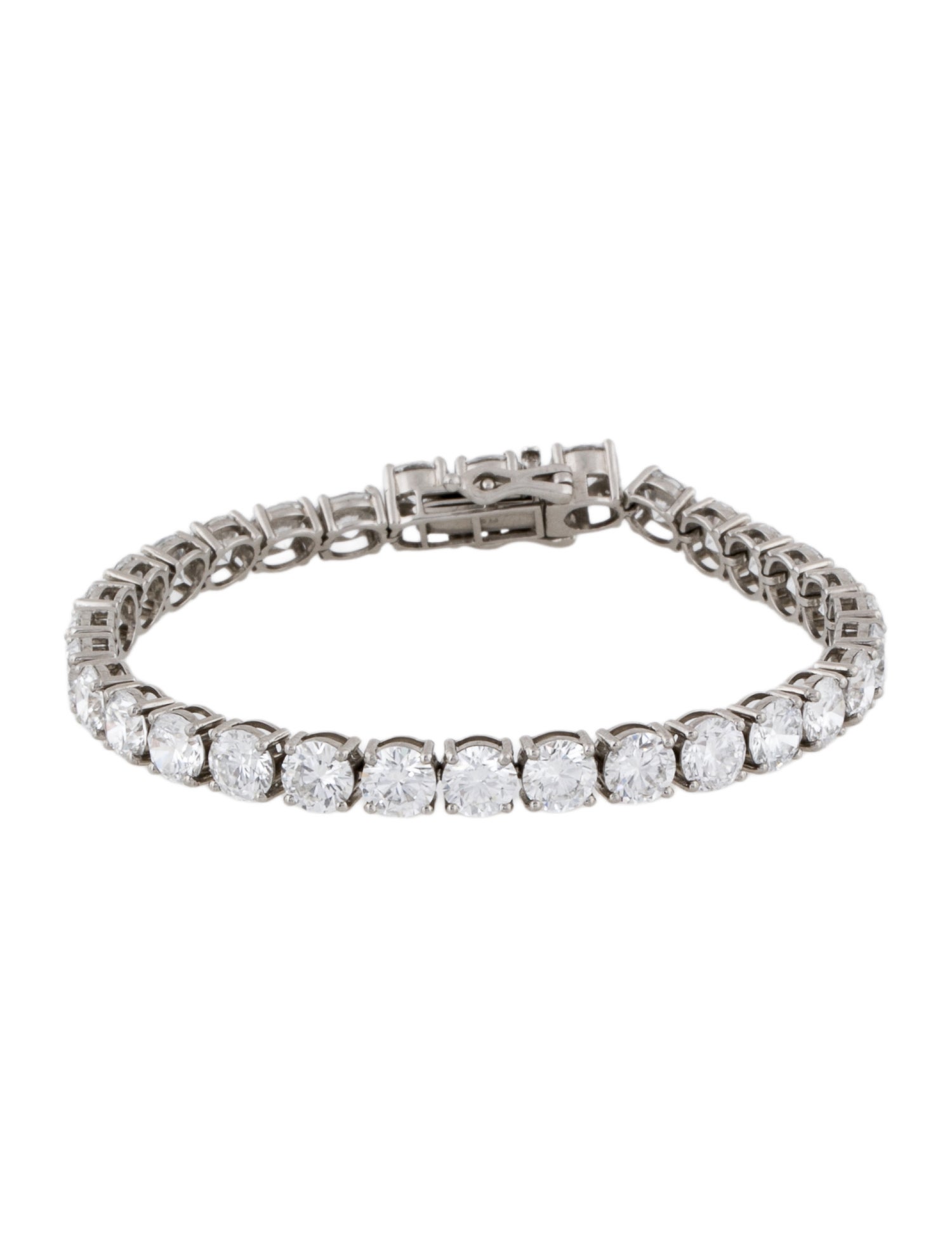 Bracelet Platinum 15.49ctw Lab-Grown Diamond Tennis
