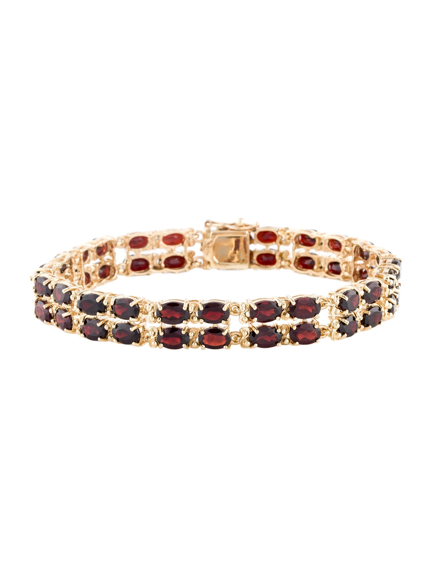 Bracelet 14K 23.52ctw Garnet Link Bracelet