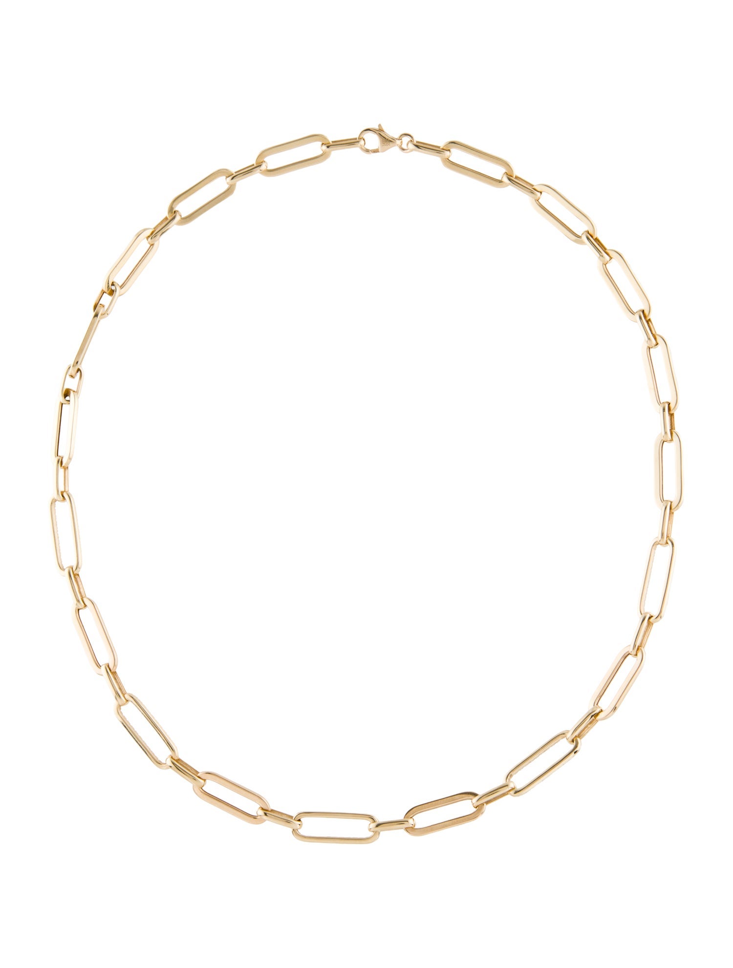 Bracelet 14K Diamond Paperclip Chain Necklace