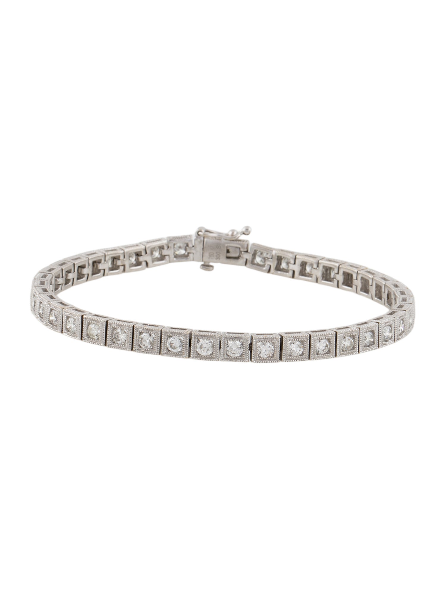 Bracelet 18K 2.60ctw Diamond Fancy Link