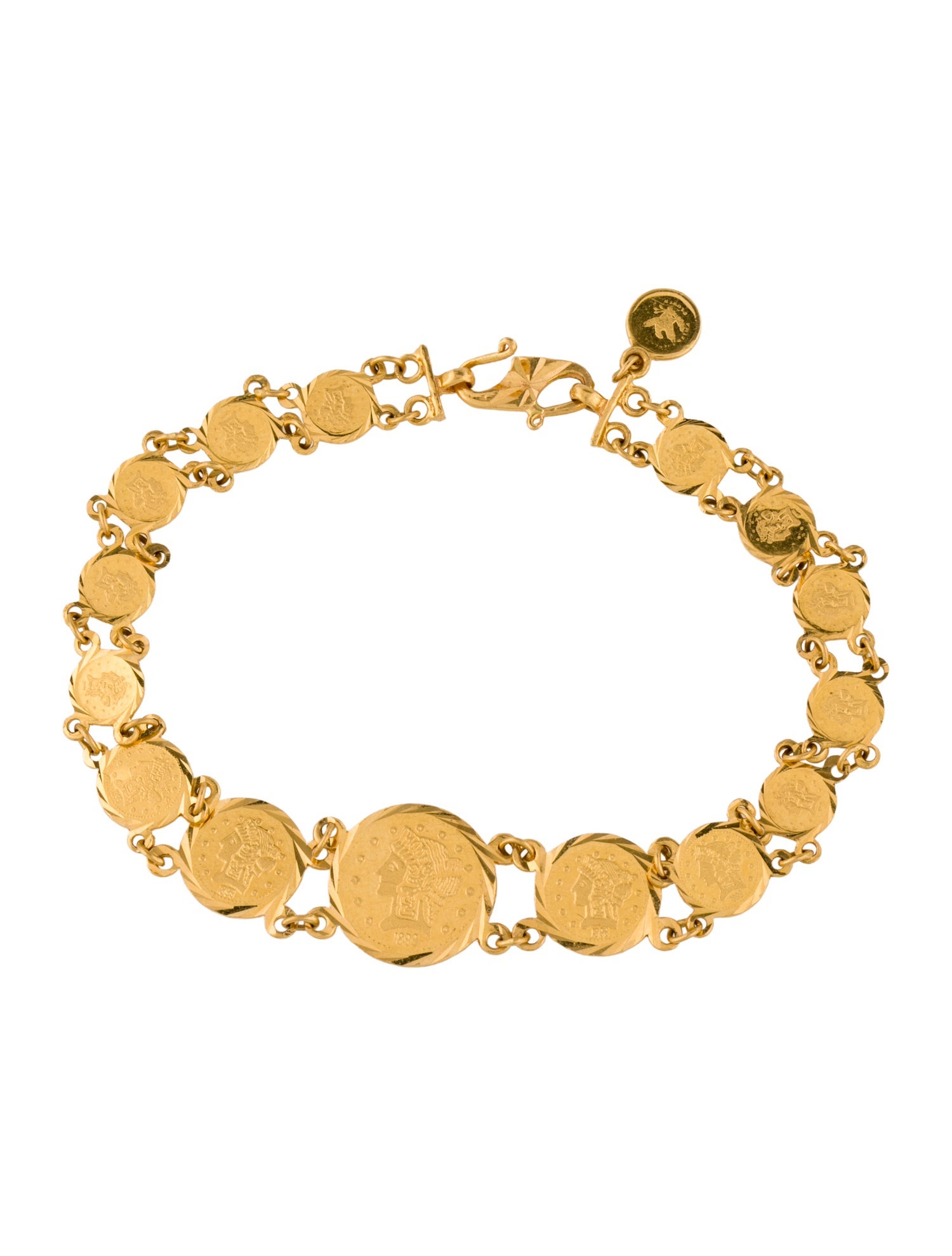 Bracelet 22K Reversible Link Bracelet