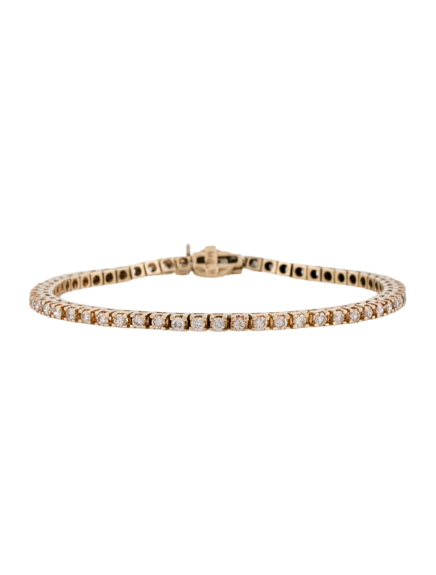 Bracelet 14K 2.46ctw Diamond Tennis Link