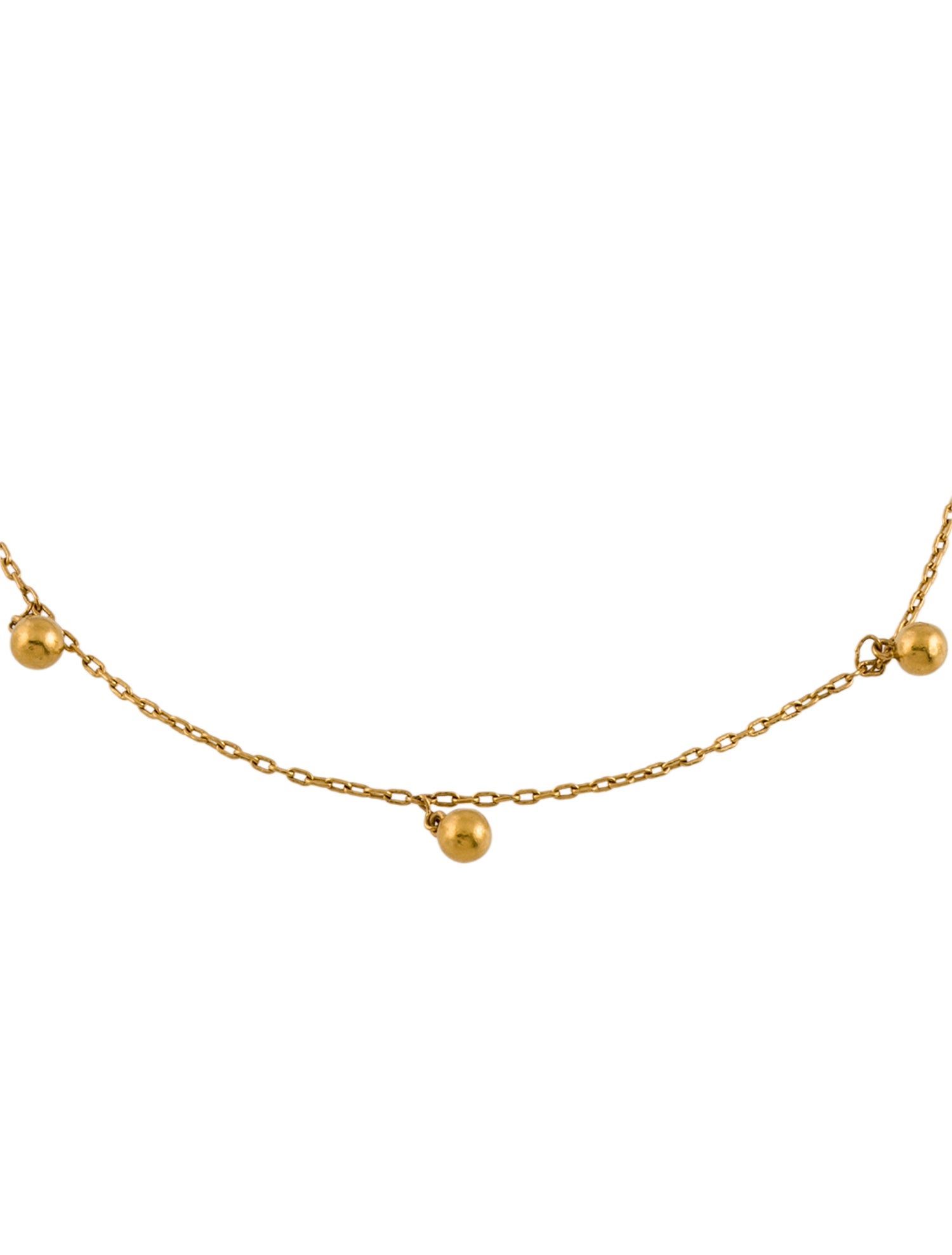 Bracelet Chow Tai Fook 24K Bead Station Anklet