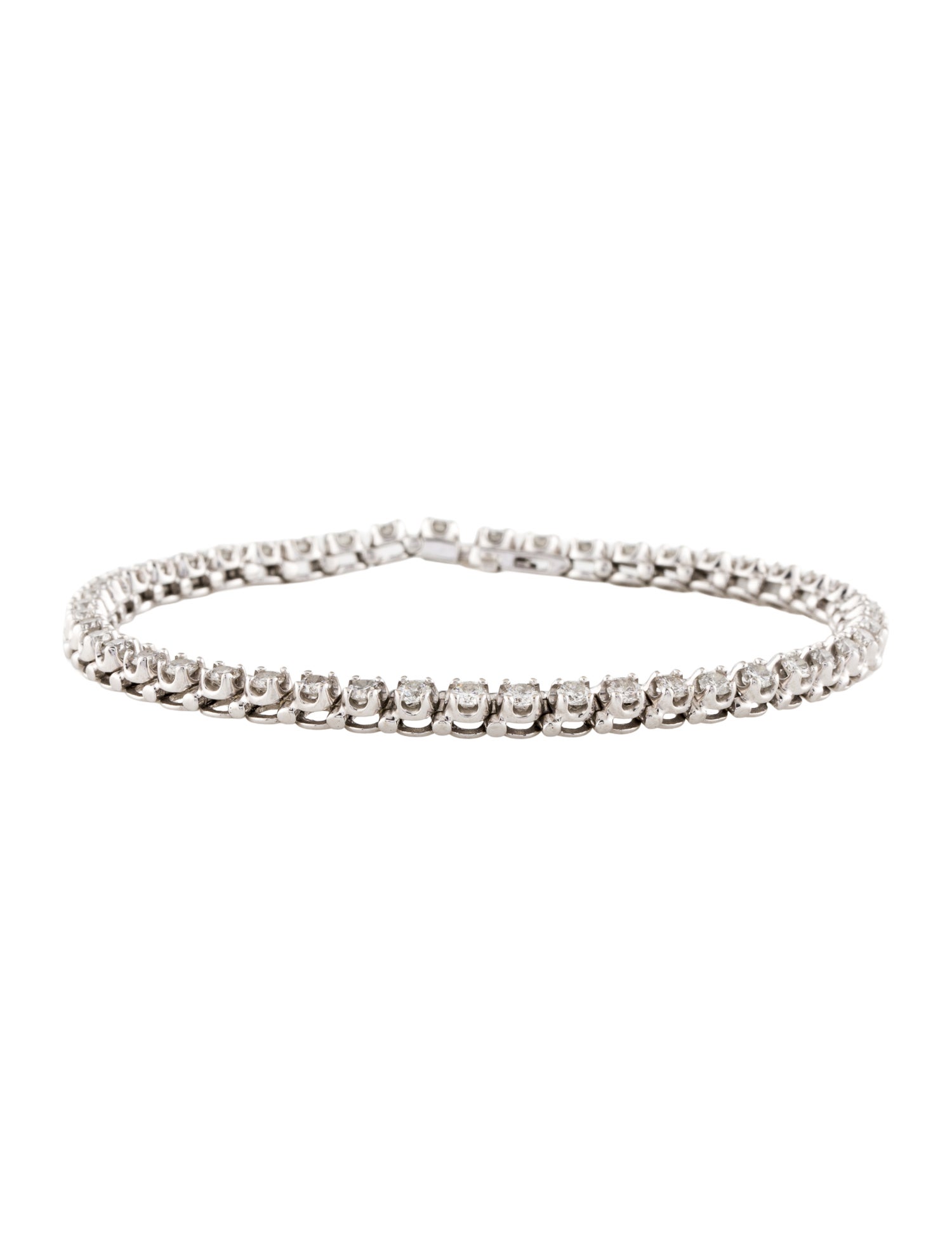 Bracelet 14K 3.42ctw Diamond Line