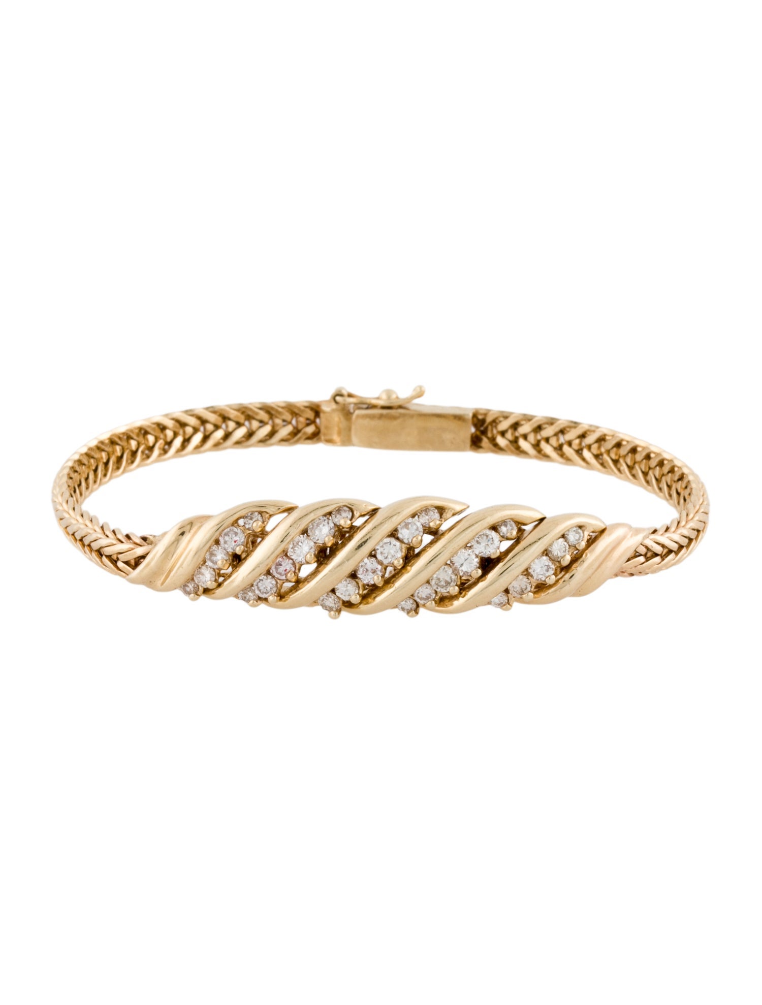 Bracelet 14K Diamond Station Chain