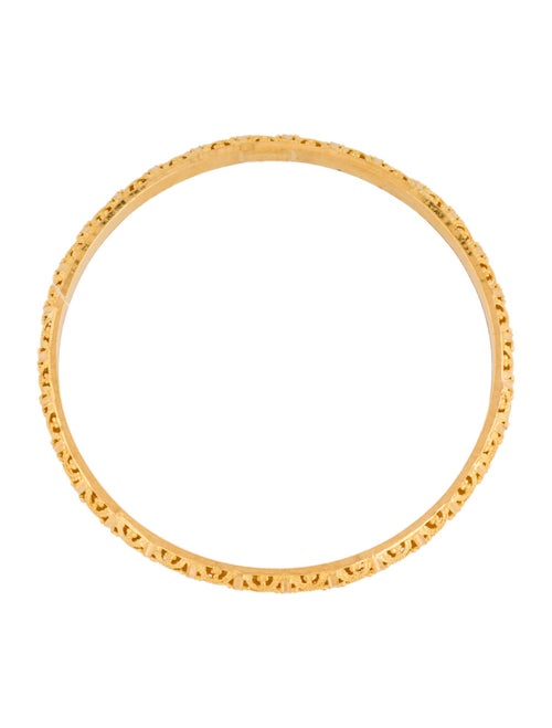 Bracelet 22K Etched Bangle Bracelet