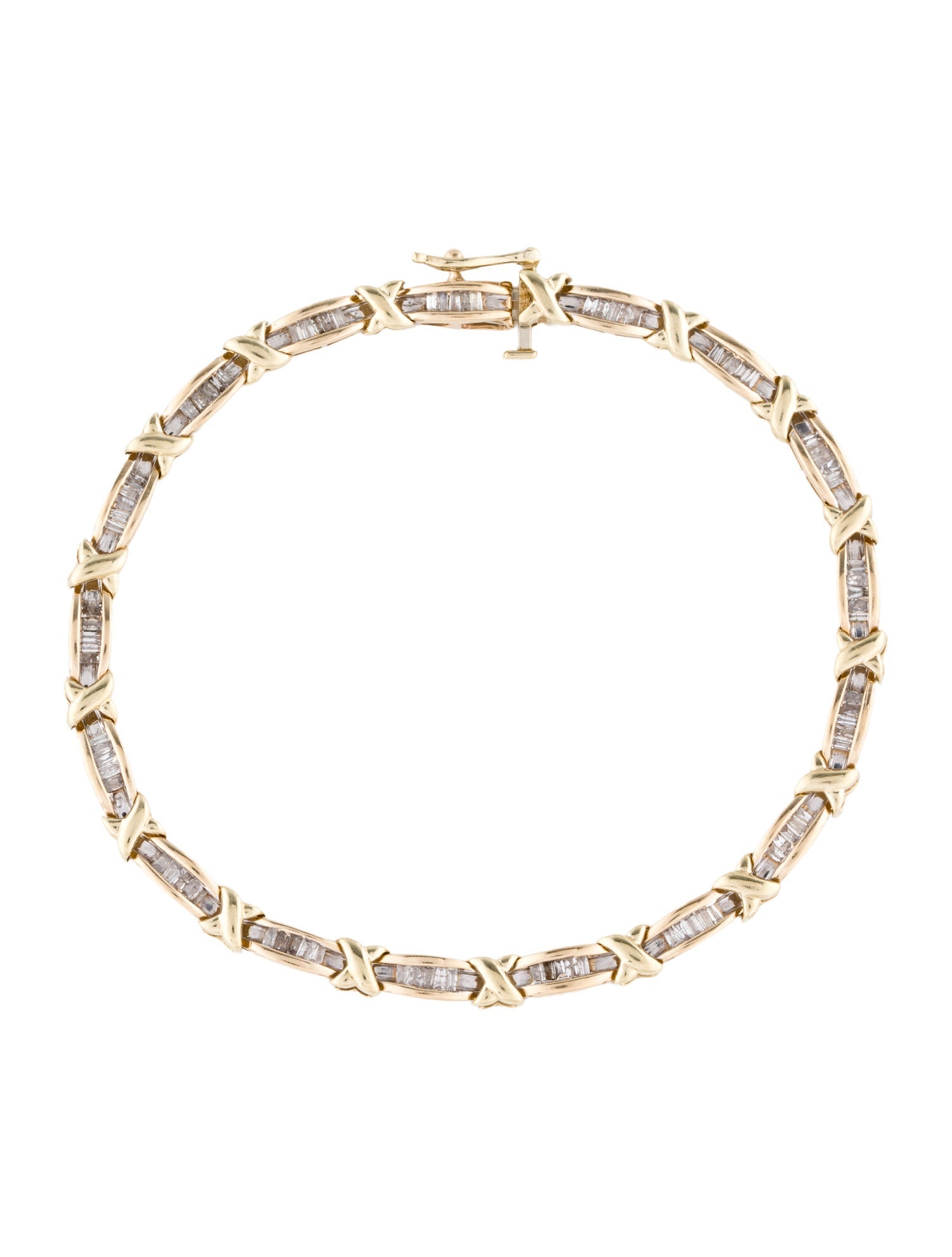 Bracelet 10K 1.10ctw Diamond Link